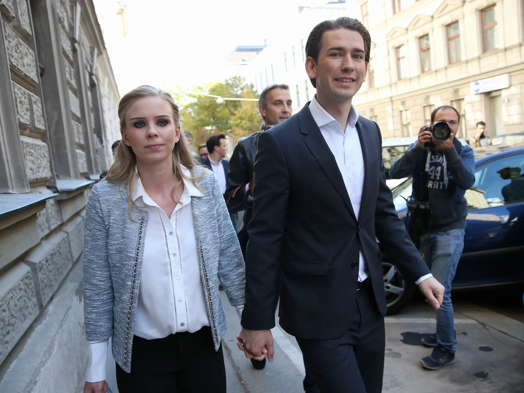 Rakúske voľby 2019: Sebastian Kurz (35) a jeho priateľka Susanne Thier (35).