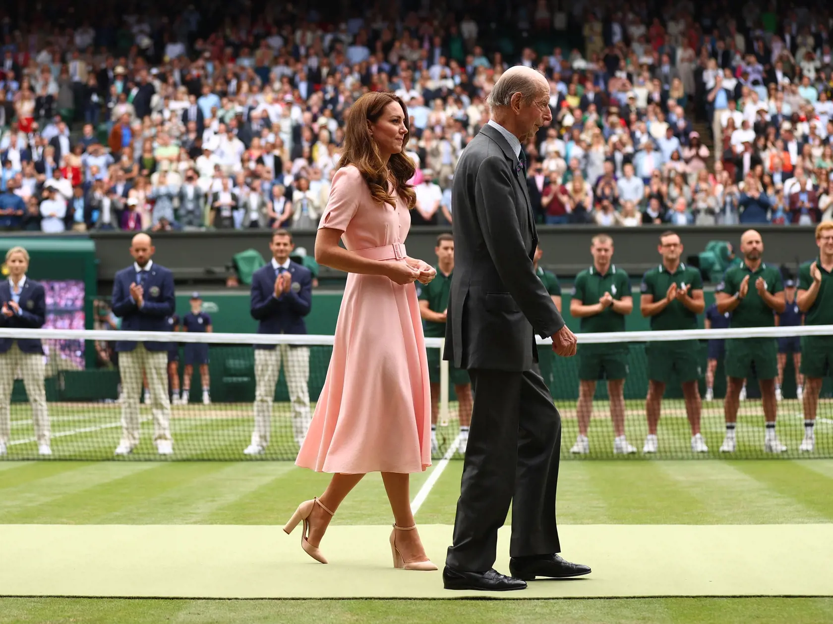 Pred futbalom vojvodkyňa Kate navštívila tenisové finále Wimbledonu medzi Novakom Djokovičom a Matteom Berrettinim.