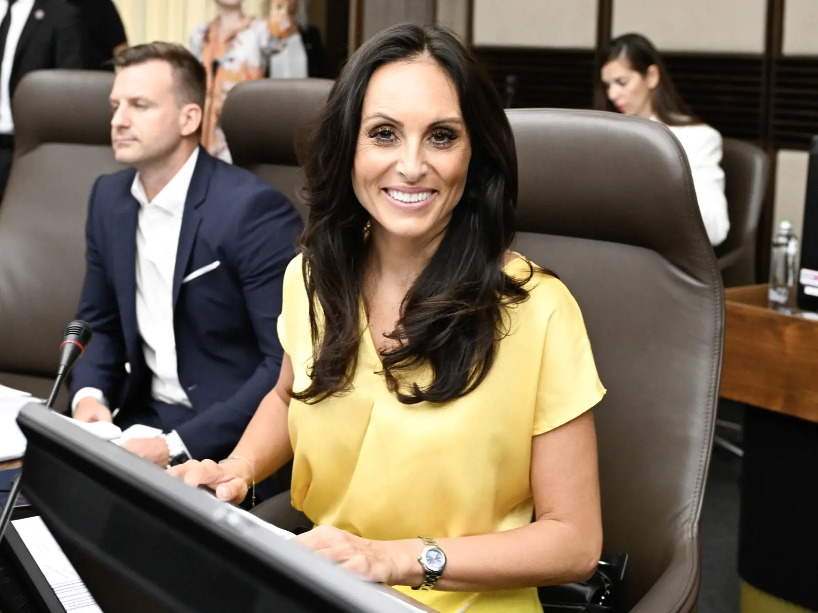Na snímke ministerka zdravotníctva SR Zuzana Dolinková (Hlas-SD) na 43. rokovaní vlády SR 10. júla 2024 v Bratislave. FOTO TASR - Pavel Neubauer