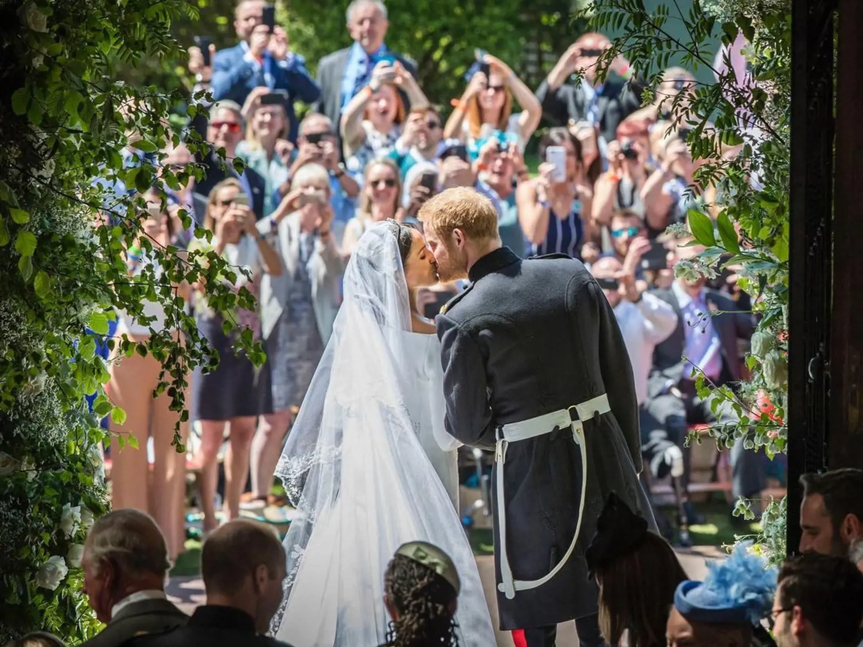 Harry a Meghan na svadbe