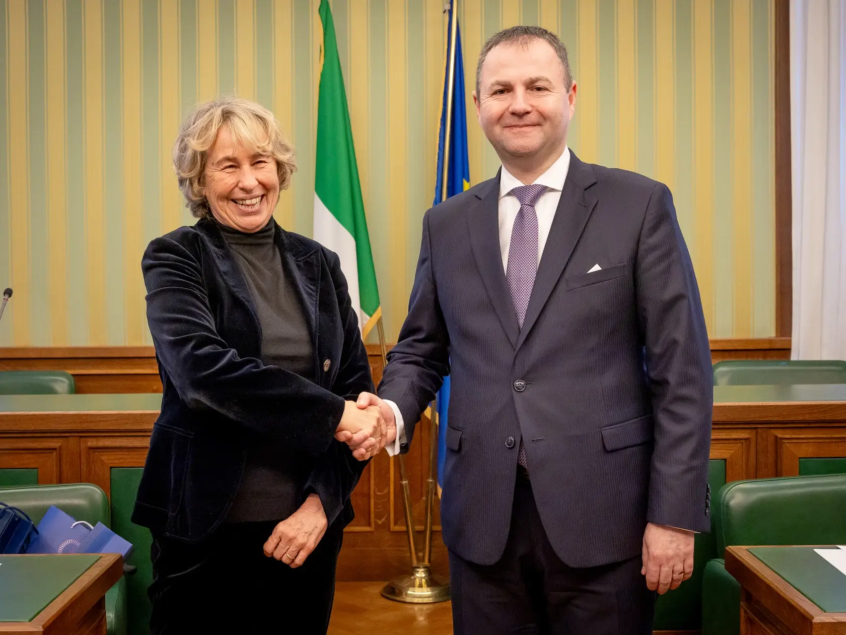 Stretnutie predsedu ZV NR SR Mariána Kéryho s predsedníčkou Výboru pre zahraničné veci a bezpečnosť talianskeho Senátu Stefaniou Craxiovou
