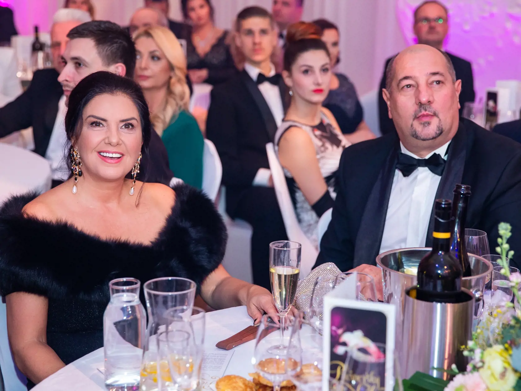 Prešporský bál v bratislavskej Redute. Na snímke Iveta Malachovská a Martin Malachovský.