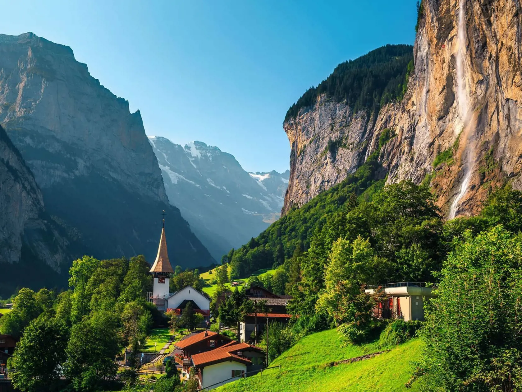 Lauterbrunnen, Švajčiarsko.