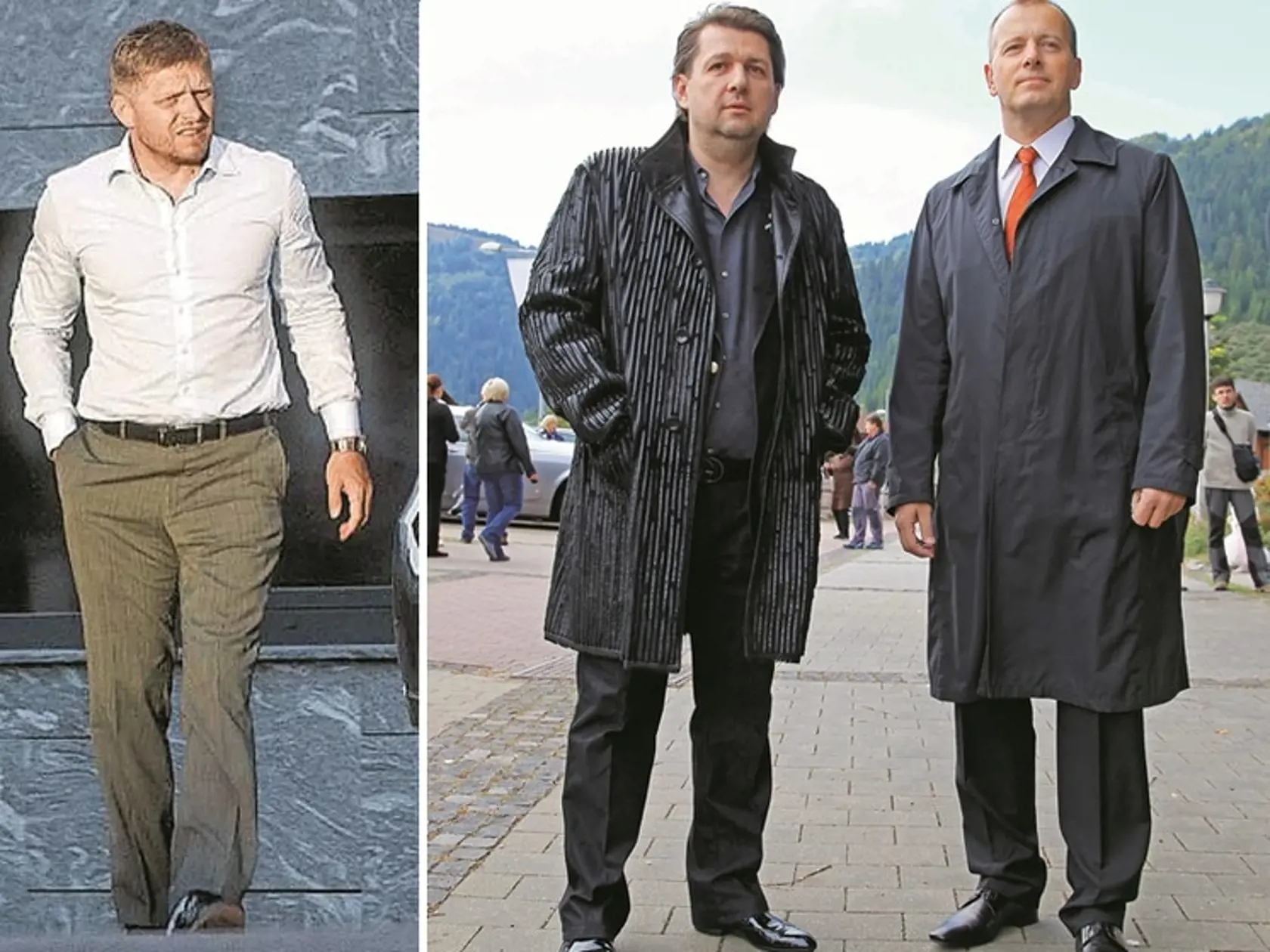 Robert Fico: Megabyt s tromi terasami si od Bašternáka prenajíma za 2 650 eur mesačne. Ladislav  Bašternák s Borisom Kollárom:  Dokedy bude  premiér bývať  v Bašternákovom byte?