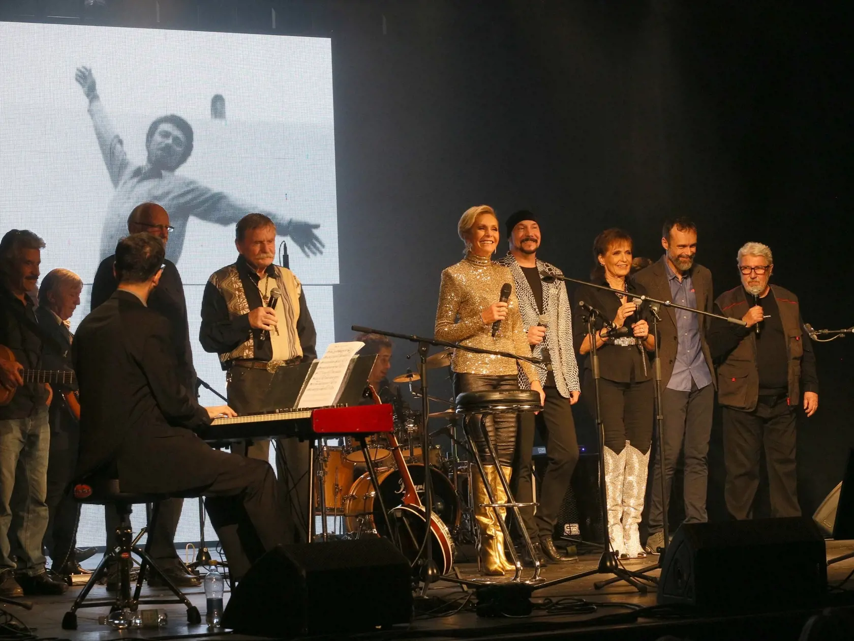 Na koncerte účinkovali Olga Matušková, Waldemar Matuška jr., Helena Vondráčková, Bohuš Matuš a zástupci skupiny KTO a Mefisto. Doprovázela skupina Charlie Band.