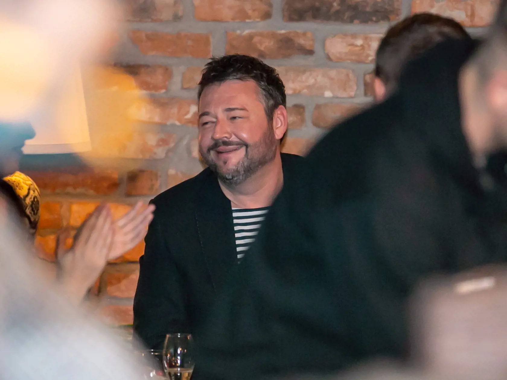 Na snimke je Michal Hudák na módnej prehviadke značky Nina Busso v Bratislave. 