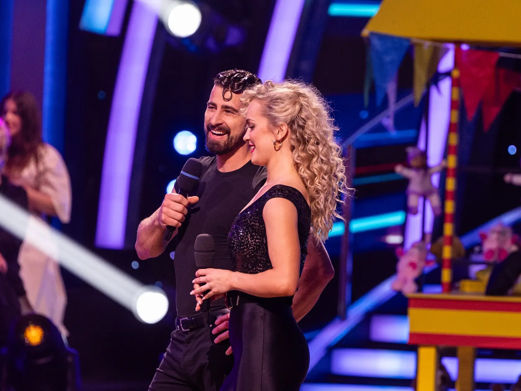 Na snímke Peter Sagan a Eliška Lenčešová v šiestom kole Let's dance 2025. 