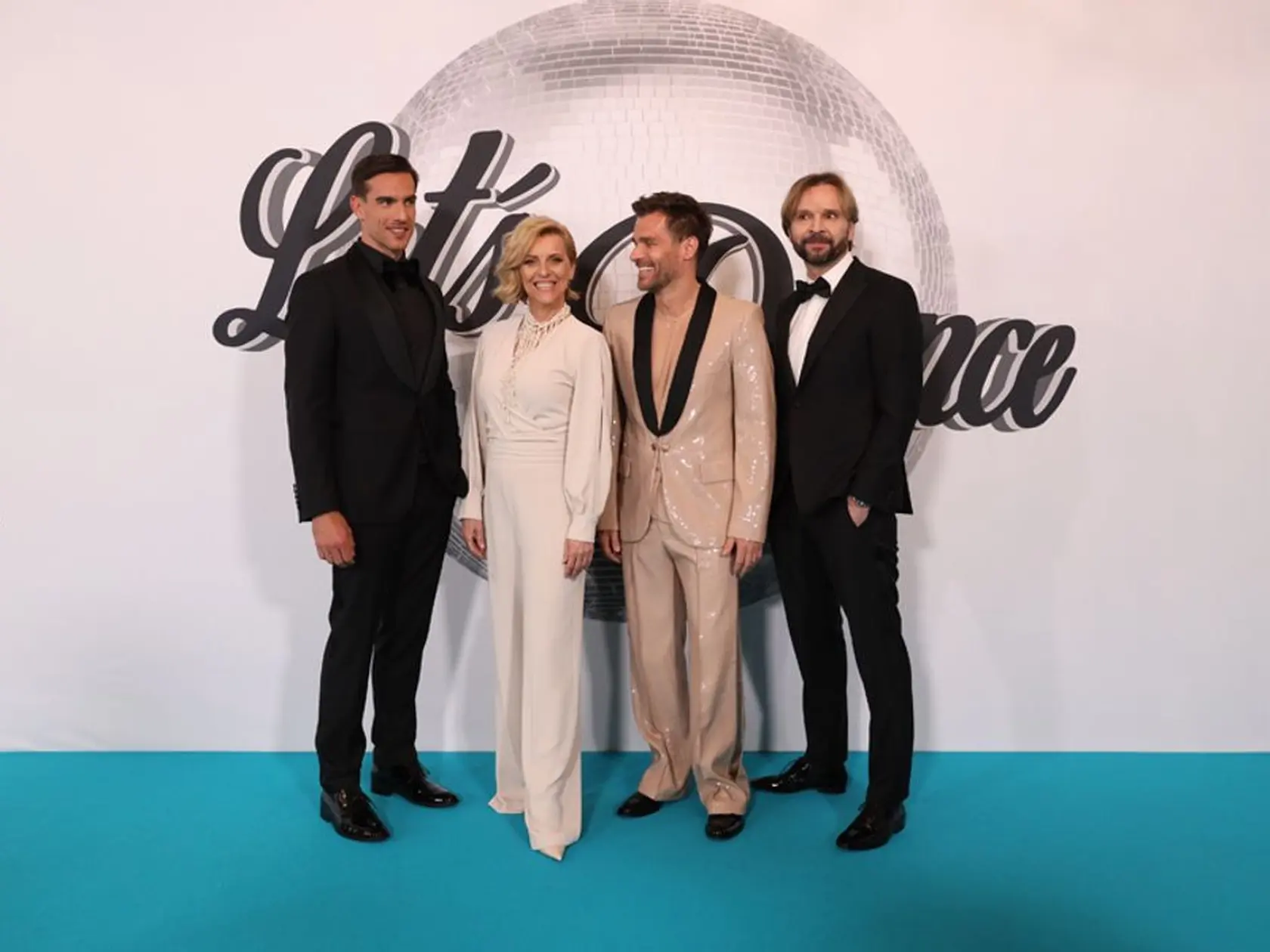 Porota semifinálového kola Let´s Dance - Adam Bardy, Tatiana Drexler, Leoš Mareš a Ján Ďurovčík.