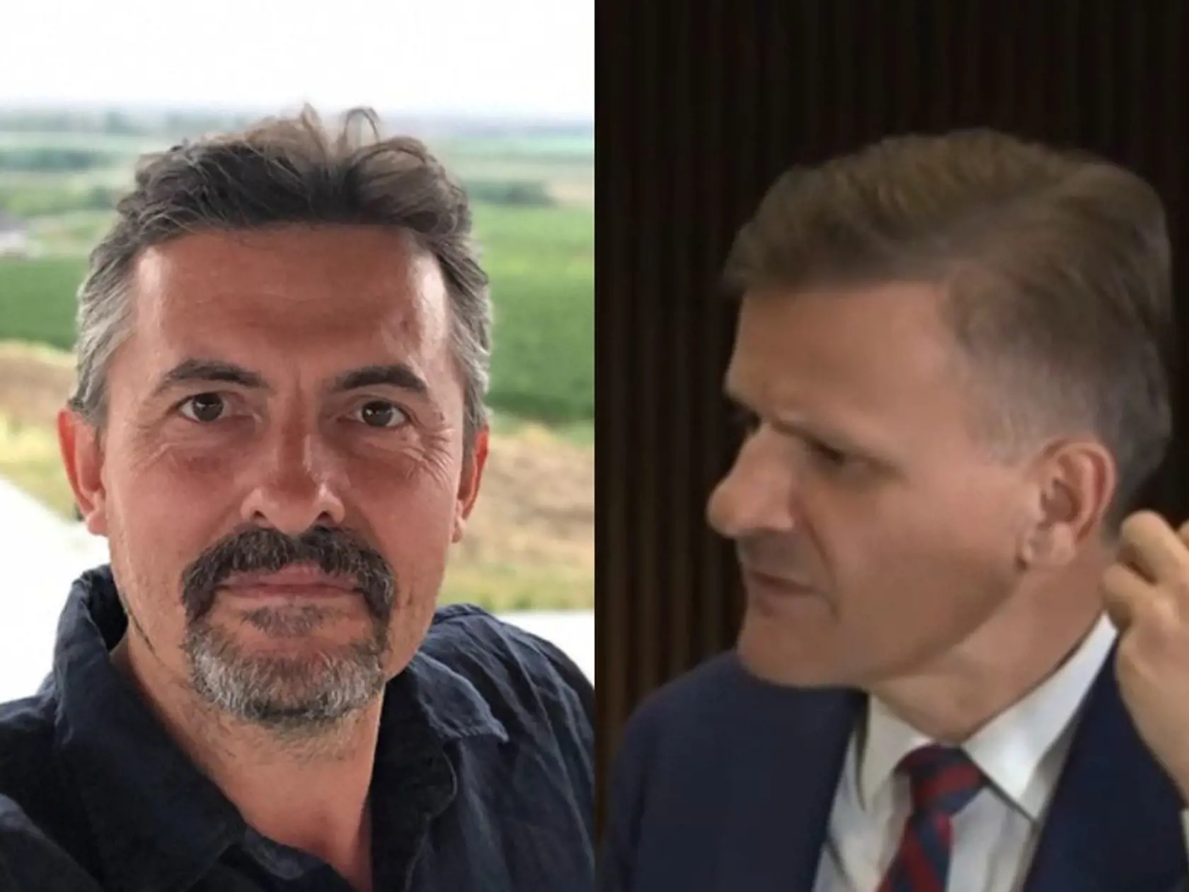 Na kombosnímke zľava Lukáš Machala a Alojz Hlina.