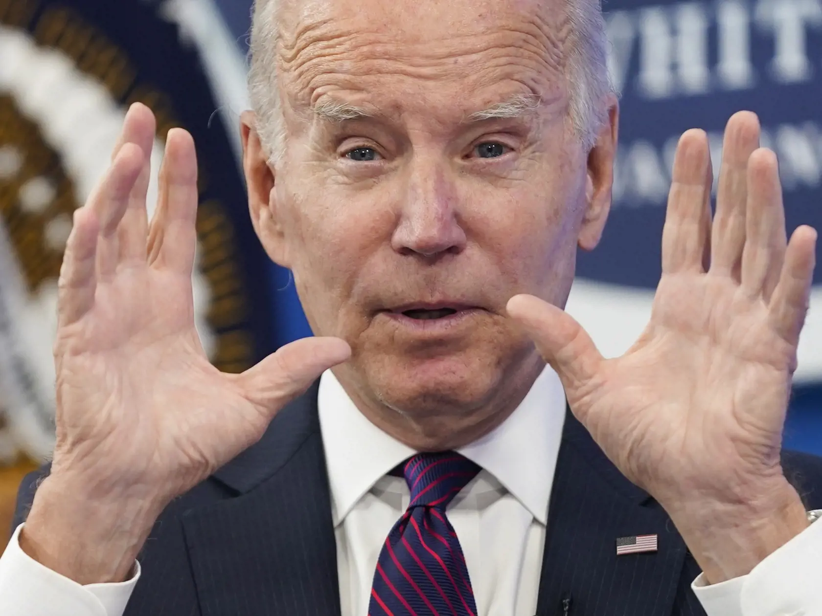 Americký prezident Joe Biden reční o americkom záchrannom pláne v Bielom dome vo Washingtone 2. septembra 2022.