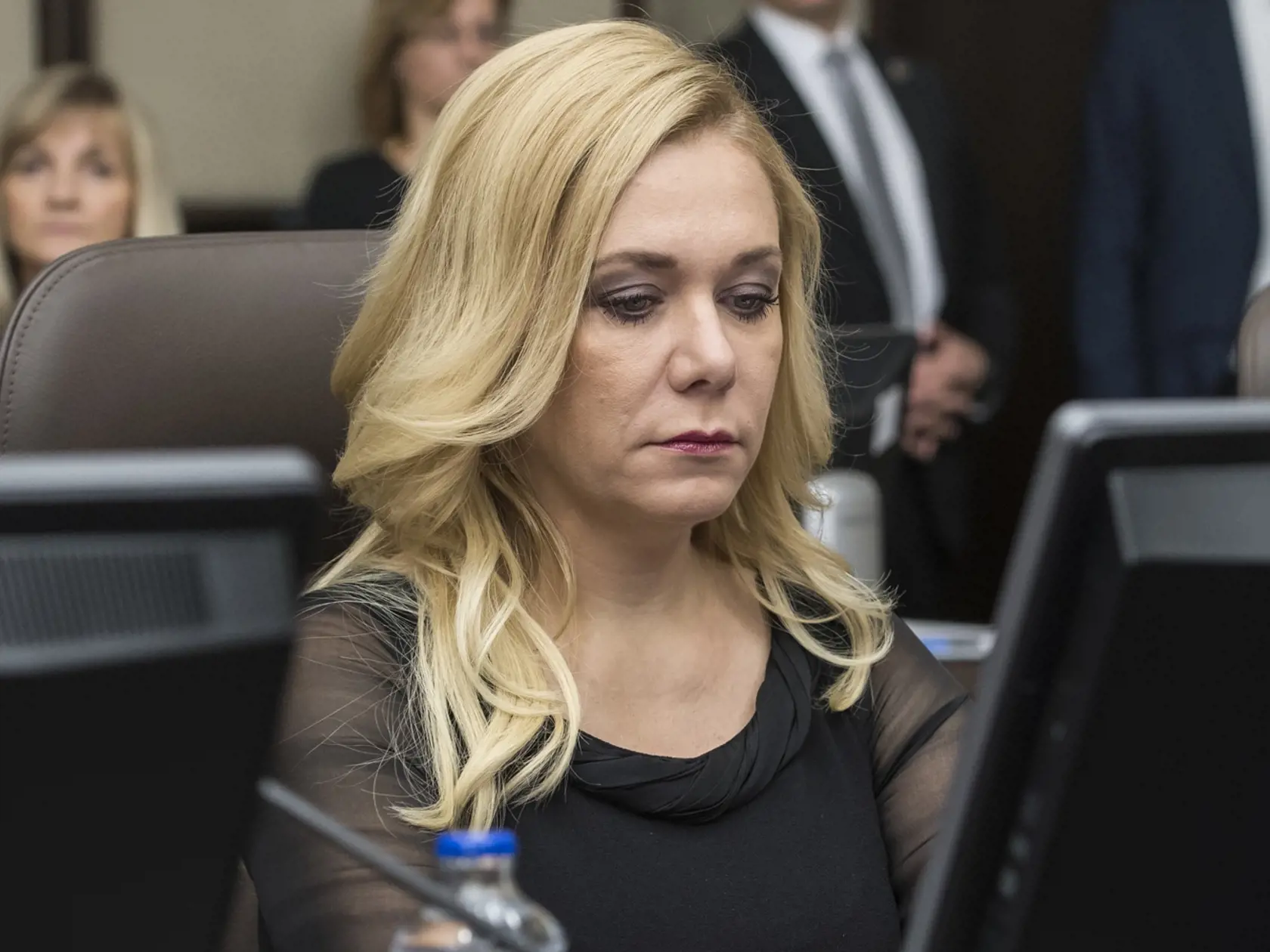 Na snímke minsterka vnútra SR Denisa Saková na 183. mimoriadnom zasadnutí vlády SR 14. novembra 2019 v Bratislave. FOTO TASR - Martin Baumann