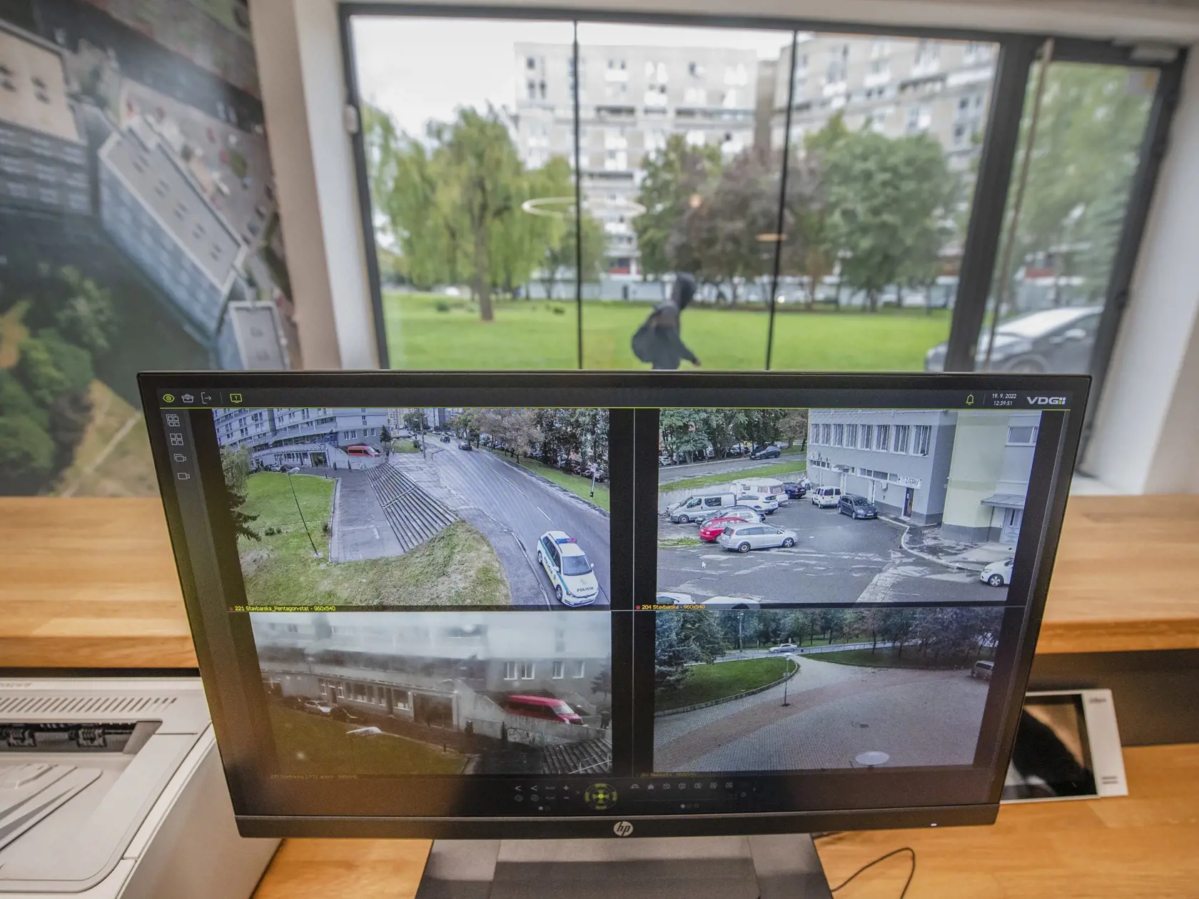 Na snímke nové vysunuté pracovisko Mestskej polície Bratislava, ktoré vzniklo na Stavbárskej ulici v objekte Pentagonu 19. septembra 2022. FOTO TASR - Martin Baumann