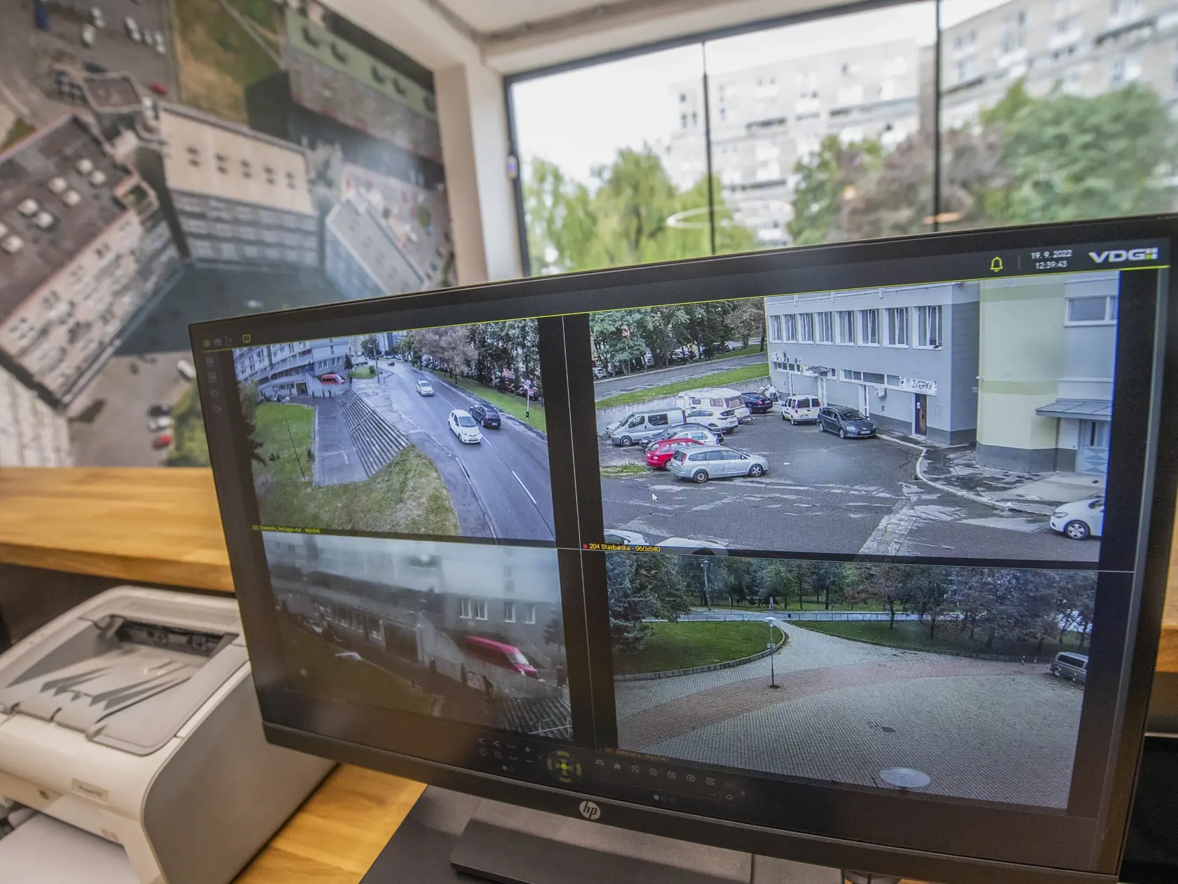 Na snímke nové vysunuté pracovisko Mestskej polície Bratislava, ktoré vzniklo na Stavbárskej ulici v objekte Pentagonu 19. septembra 2022. FOTO TASR - Martin Baumann