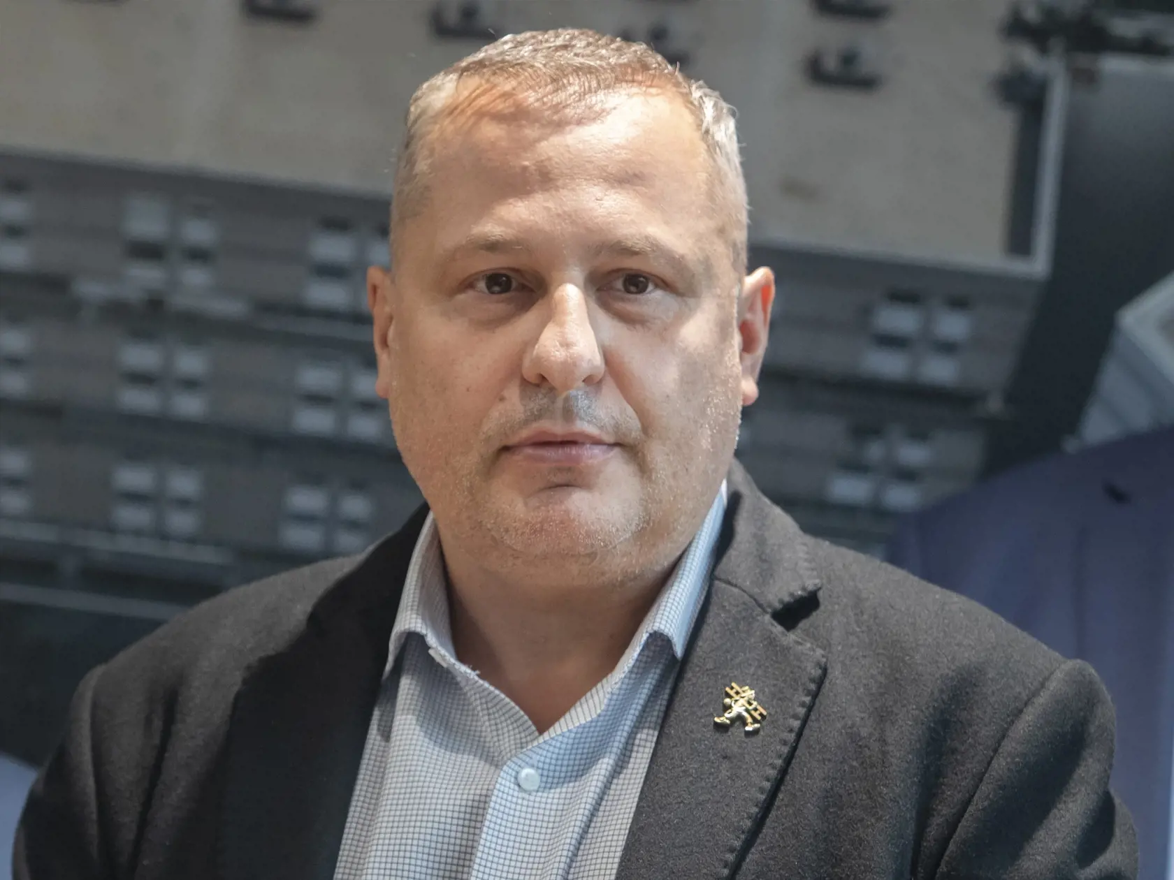Na snímke starosta mestskej časti Bratislava-Vrakuňa Martin Kuruc v novom vysunutom pracovisku Mestskej polície Bratislava, ktoré vzniklo na Stavbárskej ulici v objekte Pentagonu 19. septembra 2022. FOTO TASR - Martin Baumann
