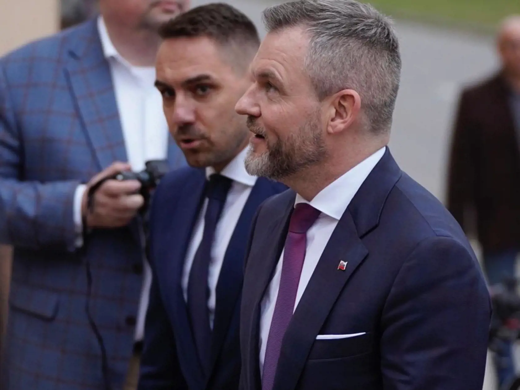 Stretnutie kandidáta na prezidenta Petra Pellegriniho, ktoré zorganizoval bývalý poslanec Gyimesi v jeho rodnom Kráľovskom Chlmci.