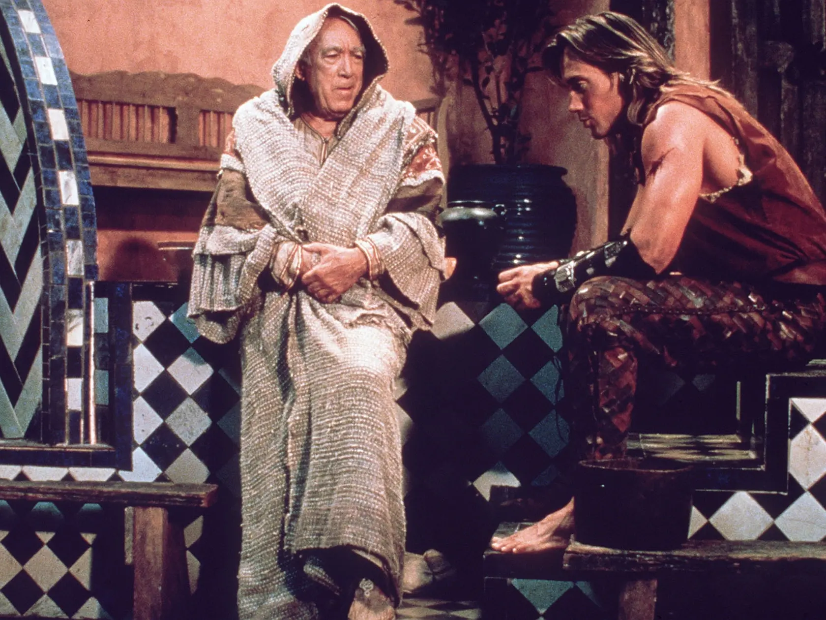 Kevin Sorbo s Anthony Quinnom v Herkulesovi