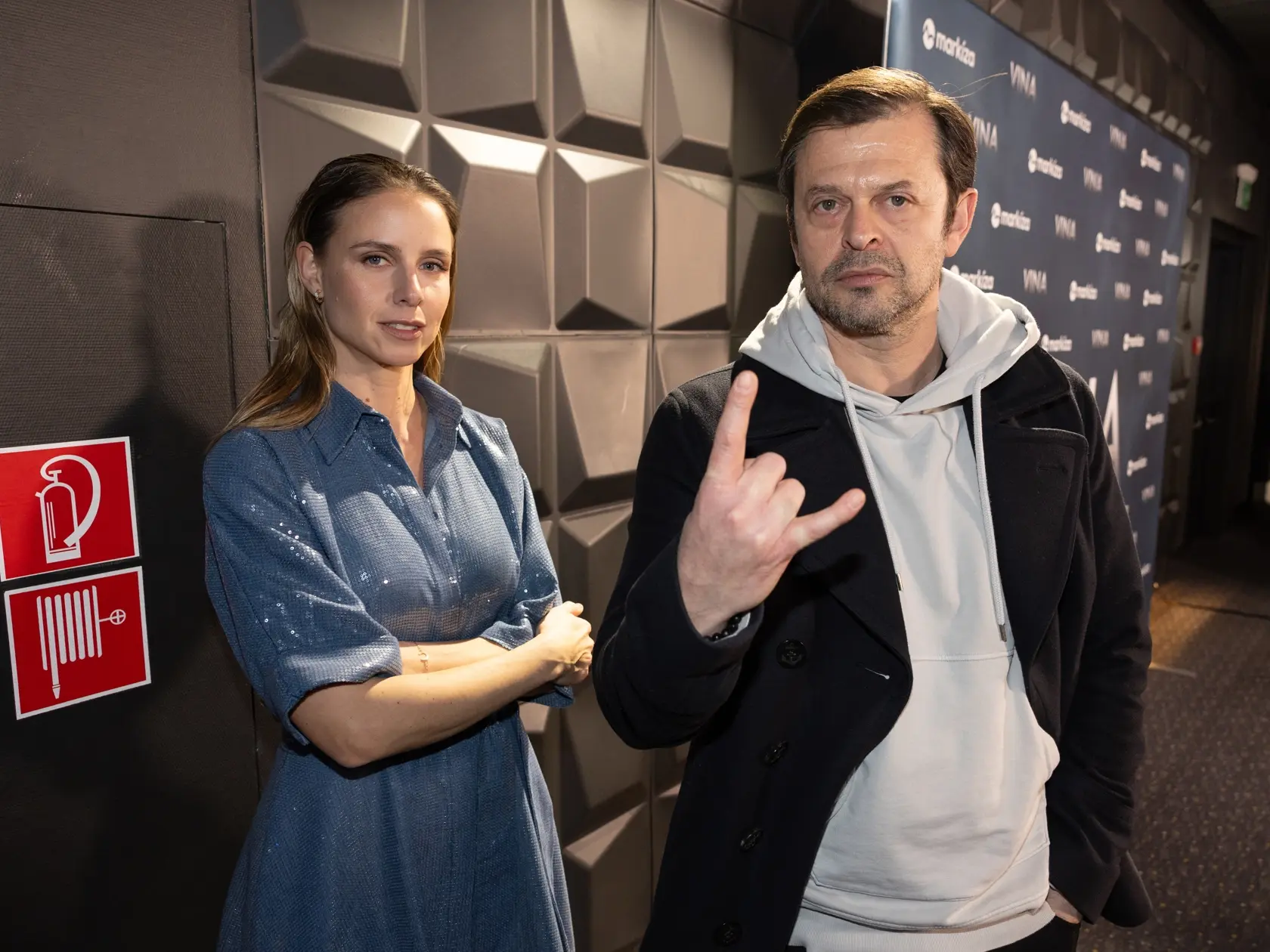 Premiéra seriálu Vina. Na snímke Nela Pocisková a Alexander Bárta.