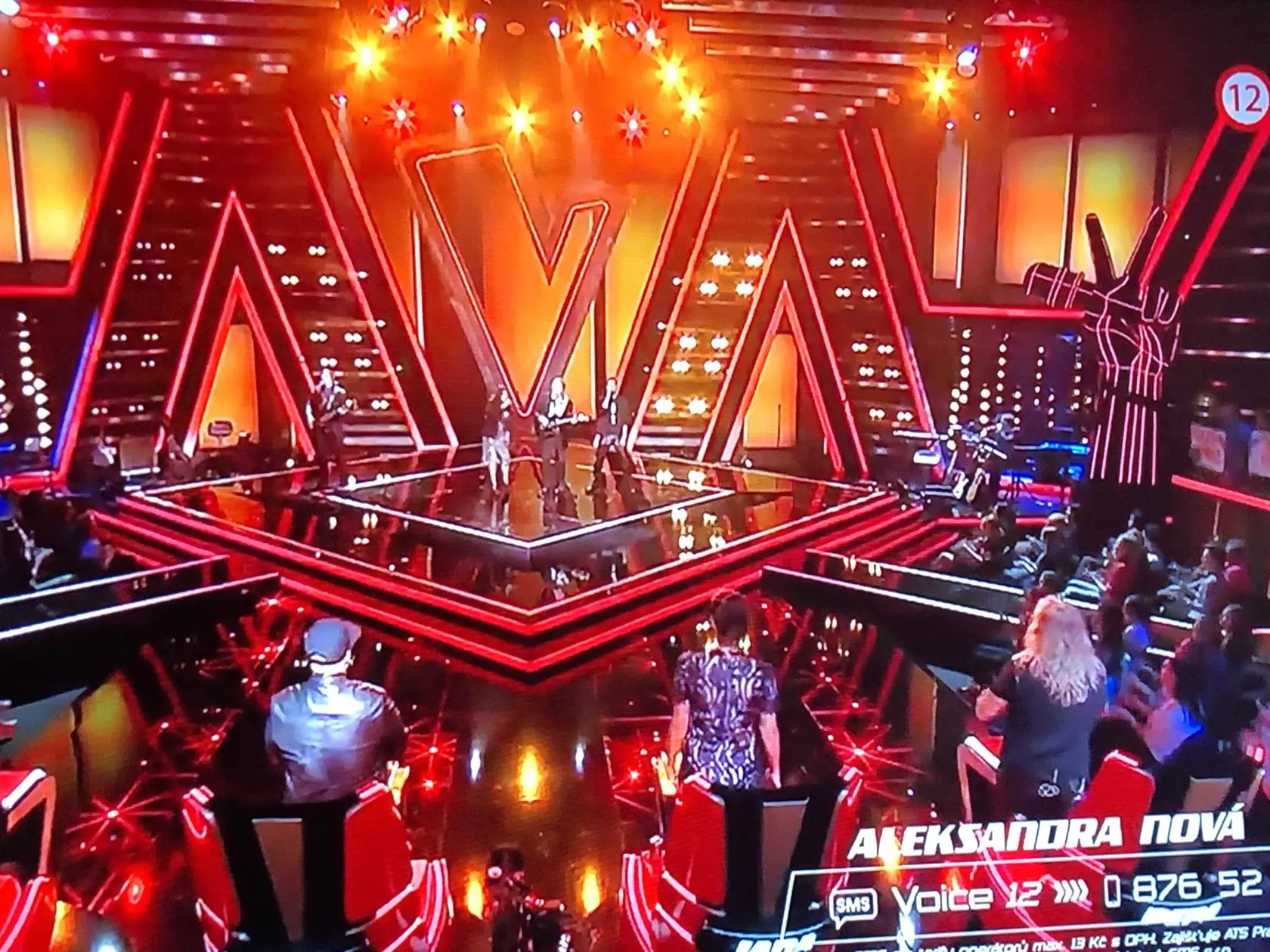 Zábery z druhého živého prenosu The Voice.