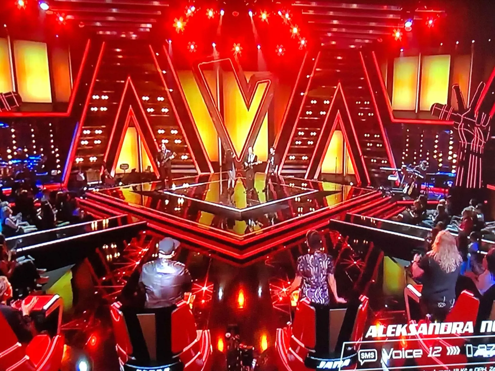 Zábery z druhého živého prenosu The Voice.