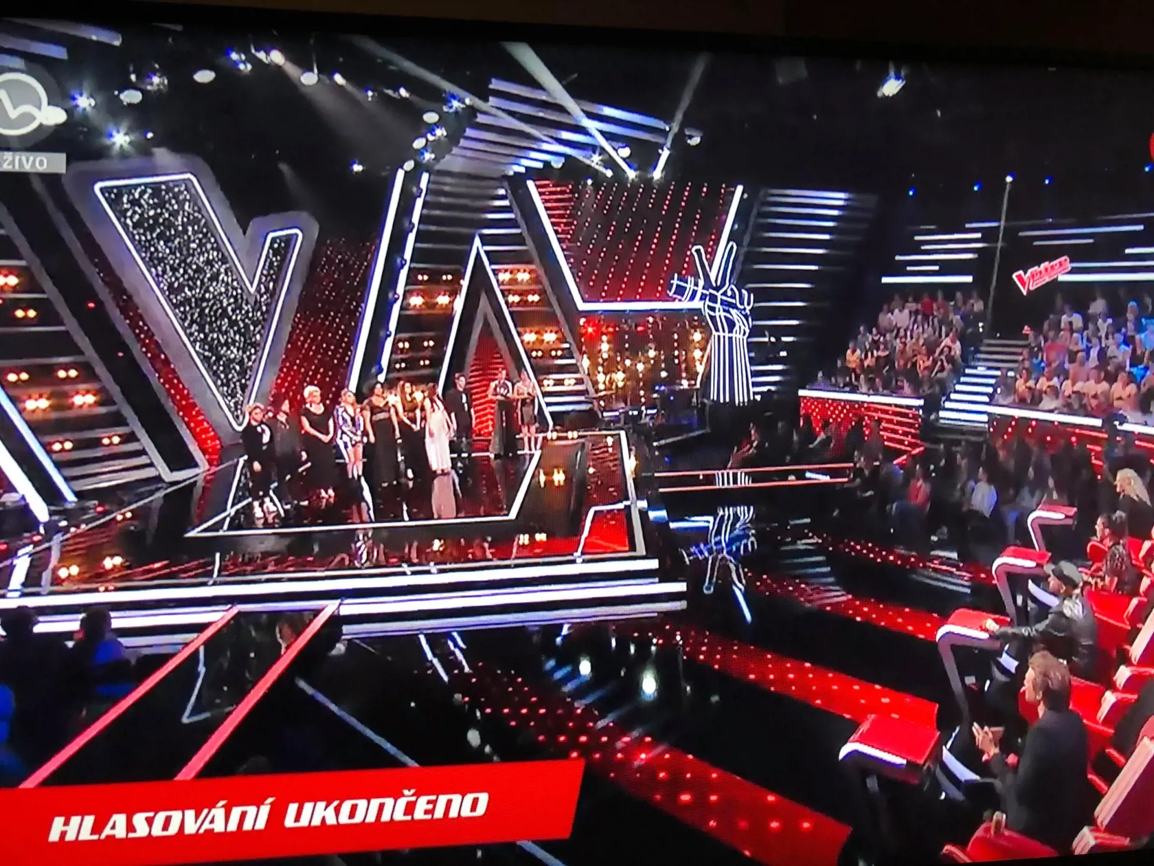 Zábery z druhého živého prenosu The Voice.