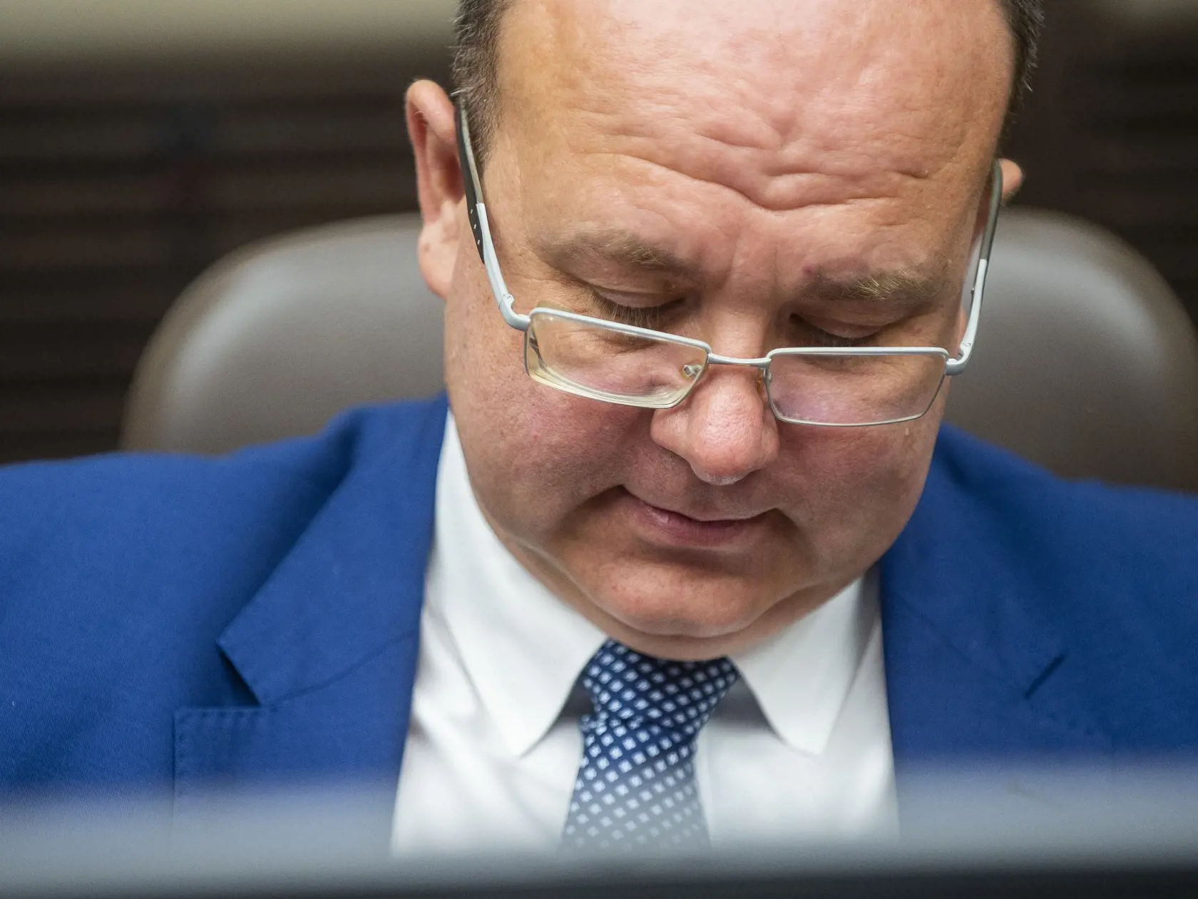 Na snímke dočasne poverený minister zahraničných vecí a európskych záležitostí SR Miroslav Wlachovský počas 14. rokovania Vlády SR v Bratislave v stredu 6. septembra 2023. FOTO TASR - Jakub Kotian