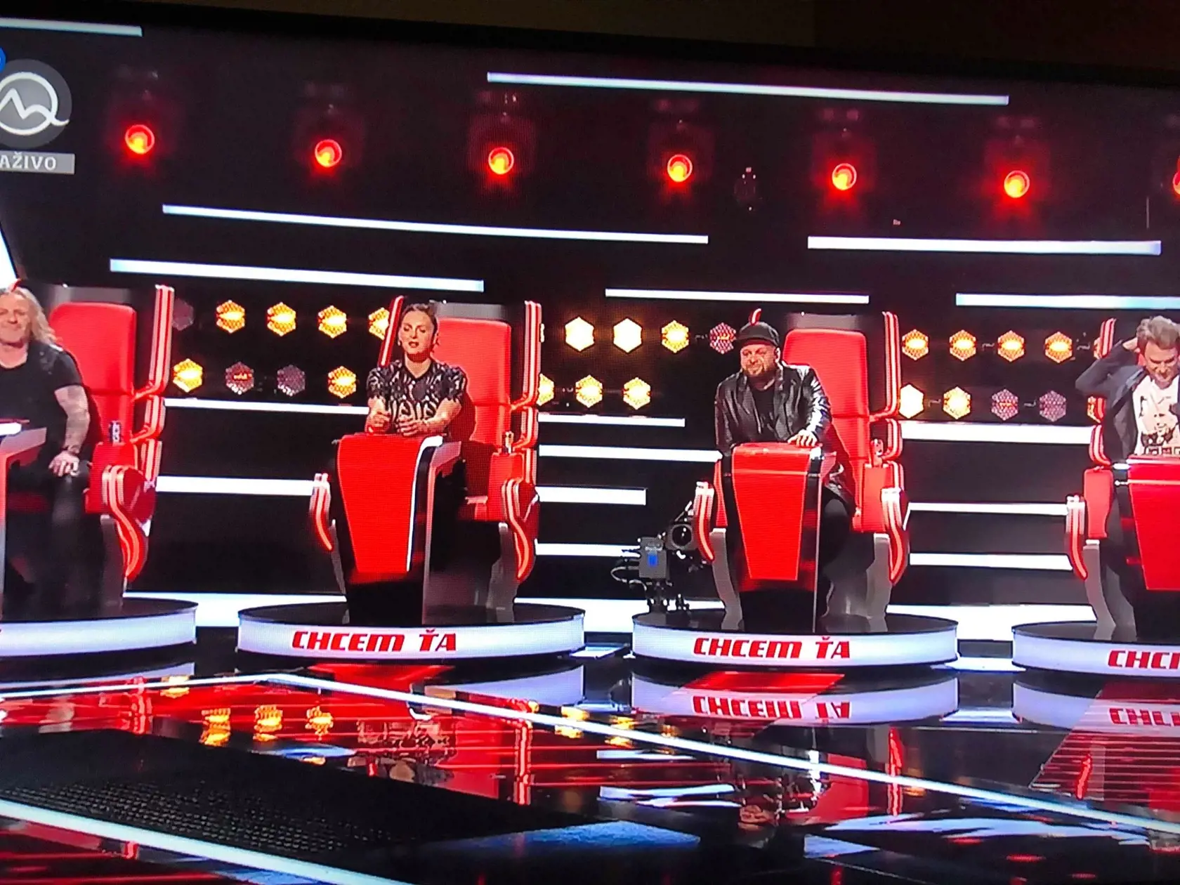 Zábery z druhého živého prenosu The Voice.
