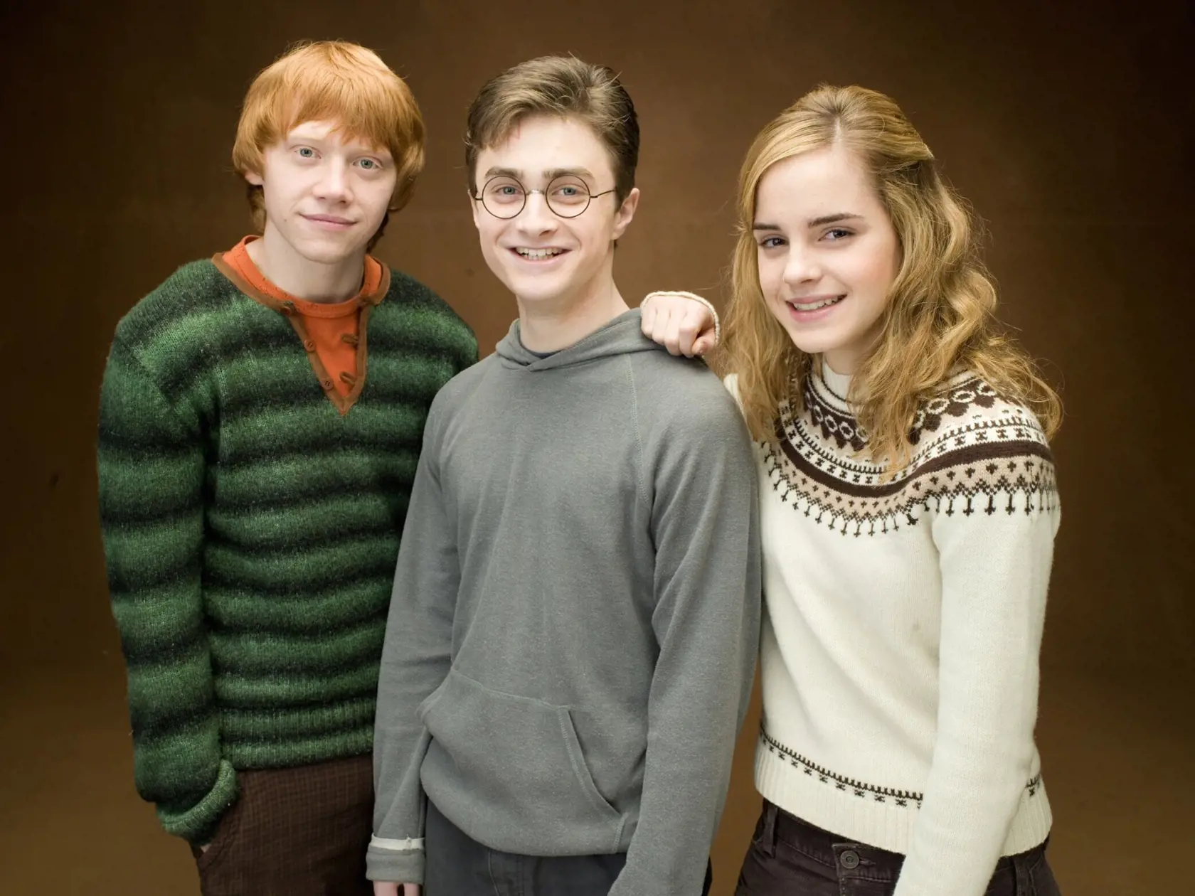 Rupert Grint, Daniel Radcliffe a Emma Watson