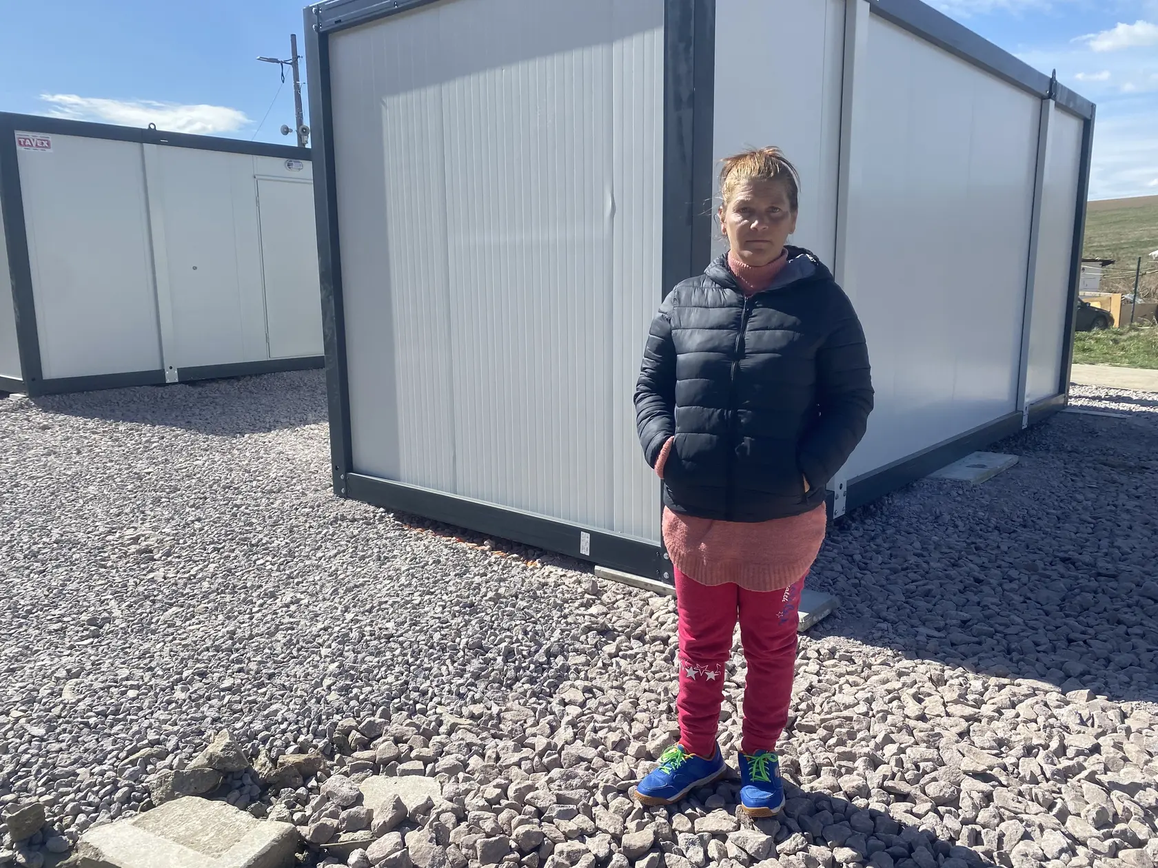 Slavomíra Šibriková (42) sa teší na sťahovanie do novej unimobunky. Bývať tam bude s manželom, dcérou a mesačným vnúčaťom. 