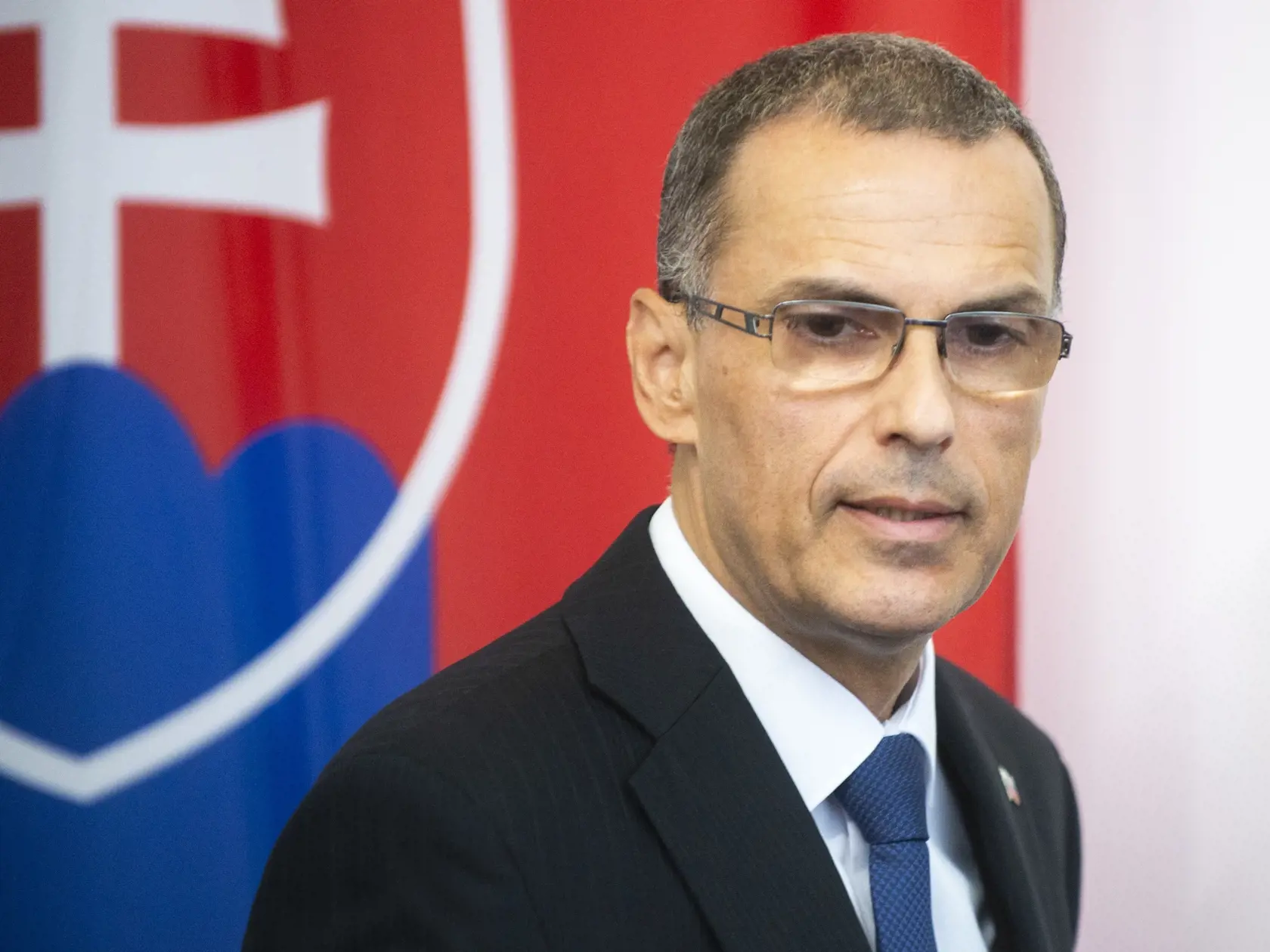 Na snímke generálny prokurátor SR Maroš Žilinka počas tlačového vyhásenia na tému Podanie prezidentky na Ústavný súd SR, 18. septembra 2023 v Bratislave.