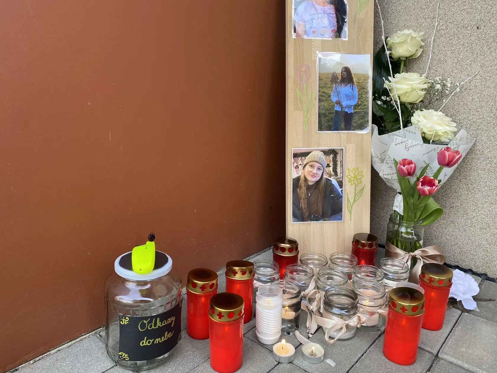 Dievčatám pripravili pietne miesto aj pred vchodom do Základnej umeleckej školy Jána Melkoviča v Starej Ľubovni, ktorú navštevovali. Zronený riaditeľ školy Ján Sivuľka vravel o Sofii ako o mimoriadnom speváckom talente.
