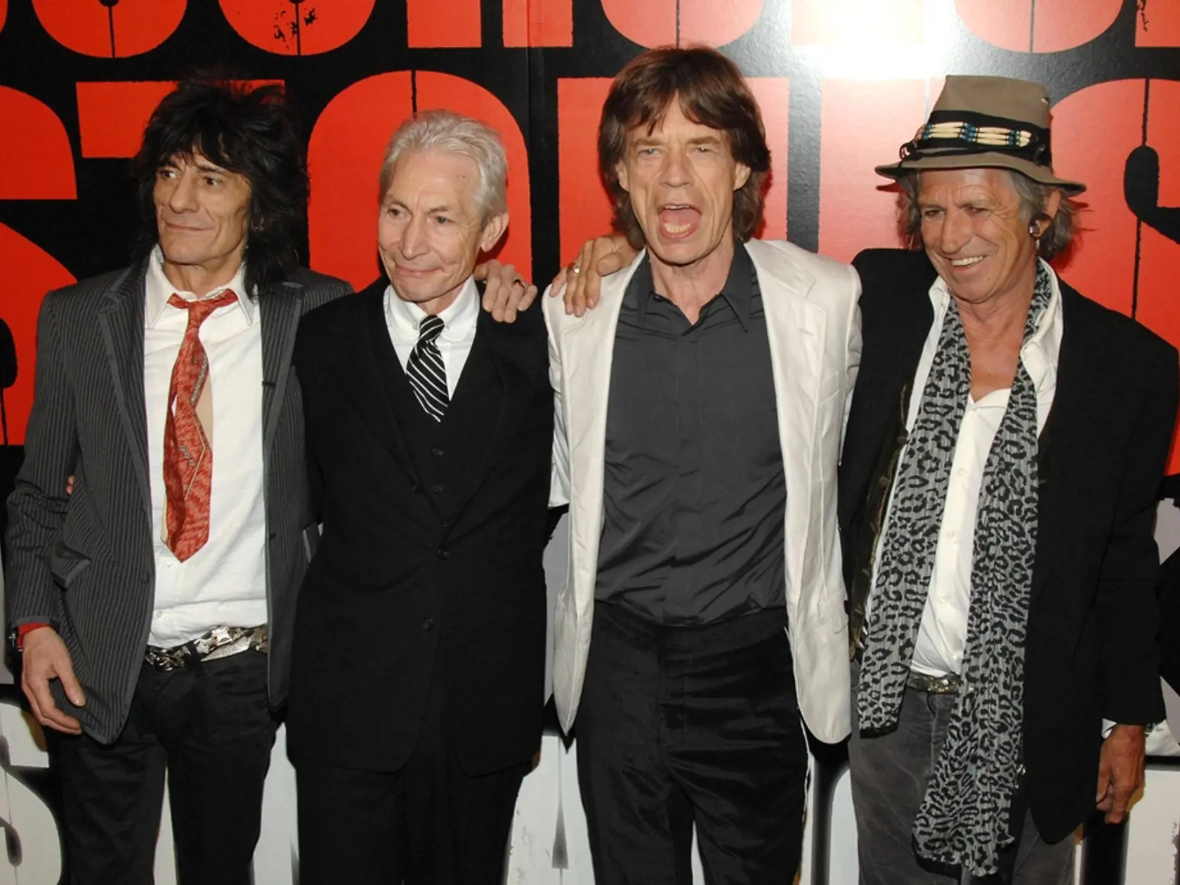 Ronnie,Wood,,Charlie,Watts,,Mick,Jagger,,Keith,Richards,At,Shine