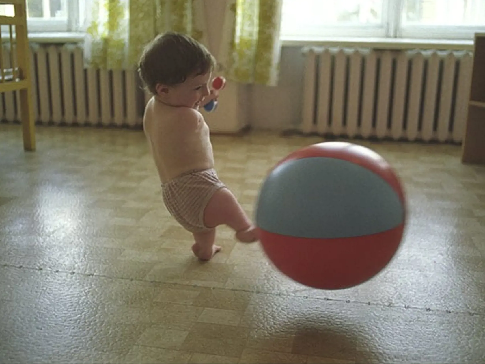 Fotografia nazvaná Černobyľské dieťa.