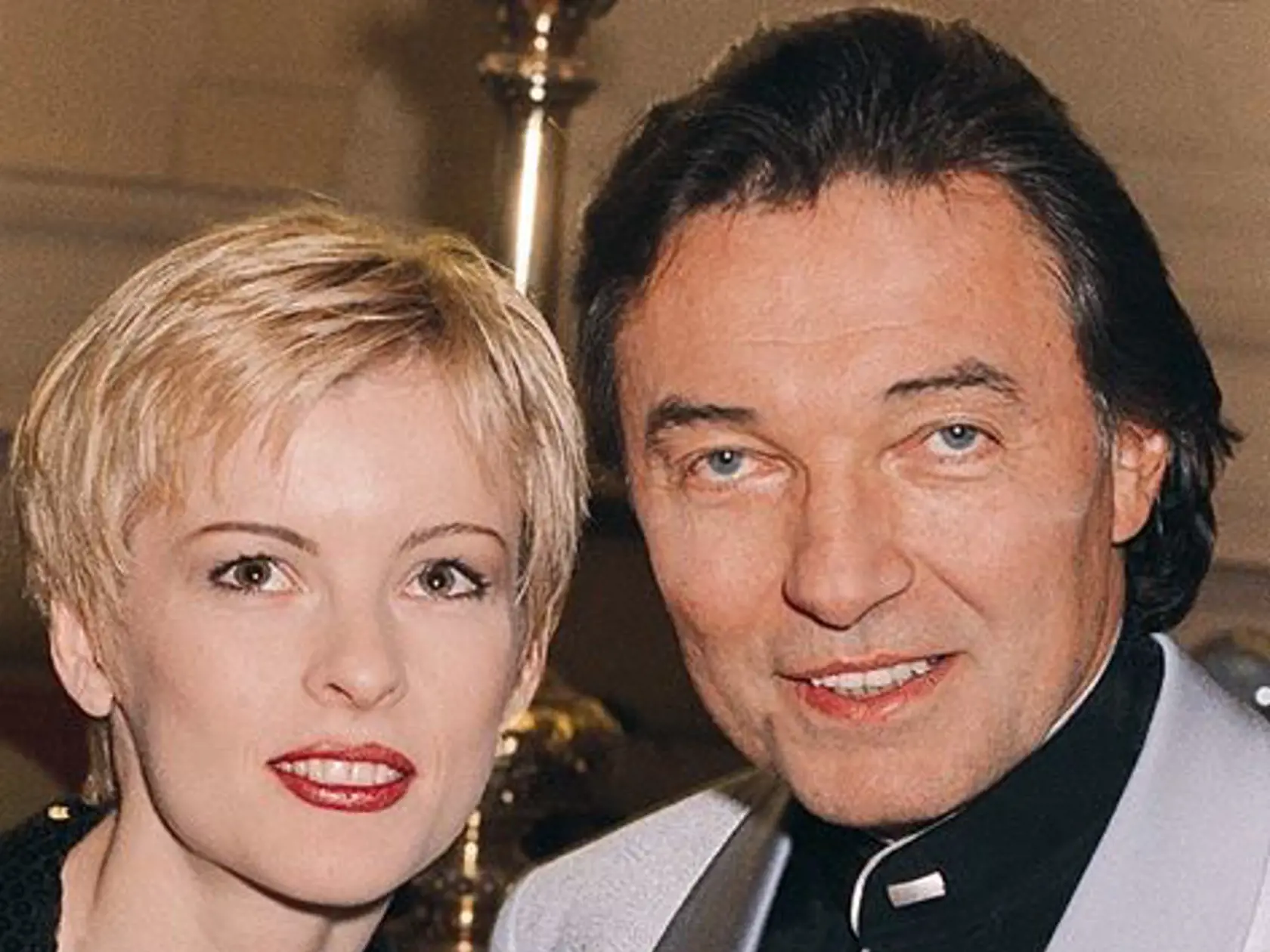 Iveta Bartošová a Karel Gott na archívnej fotografii.