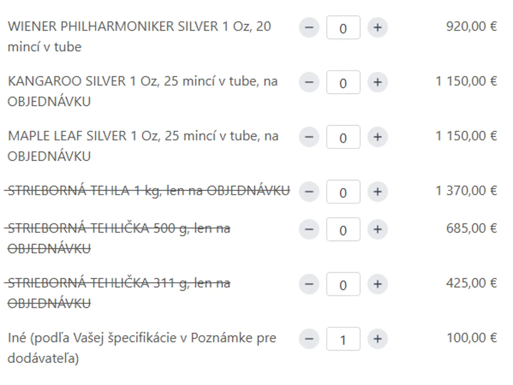Dostupné sú mince s rôznorodými vizuálmi za stovky eur.