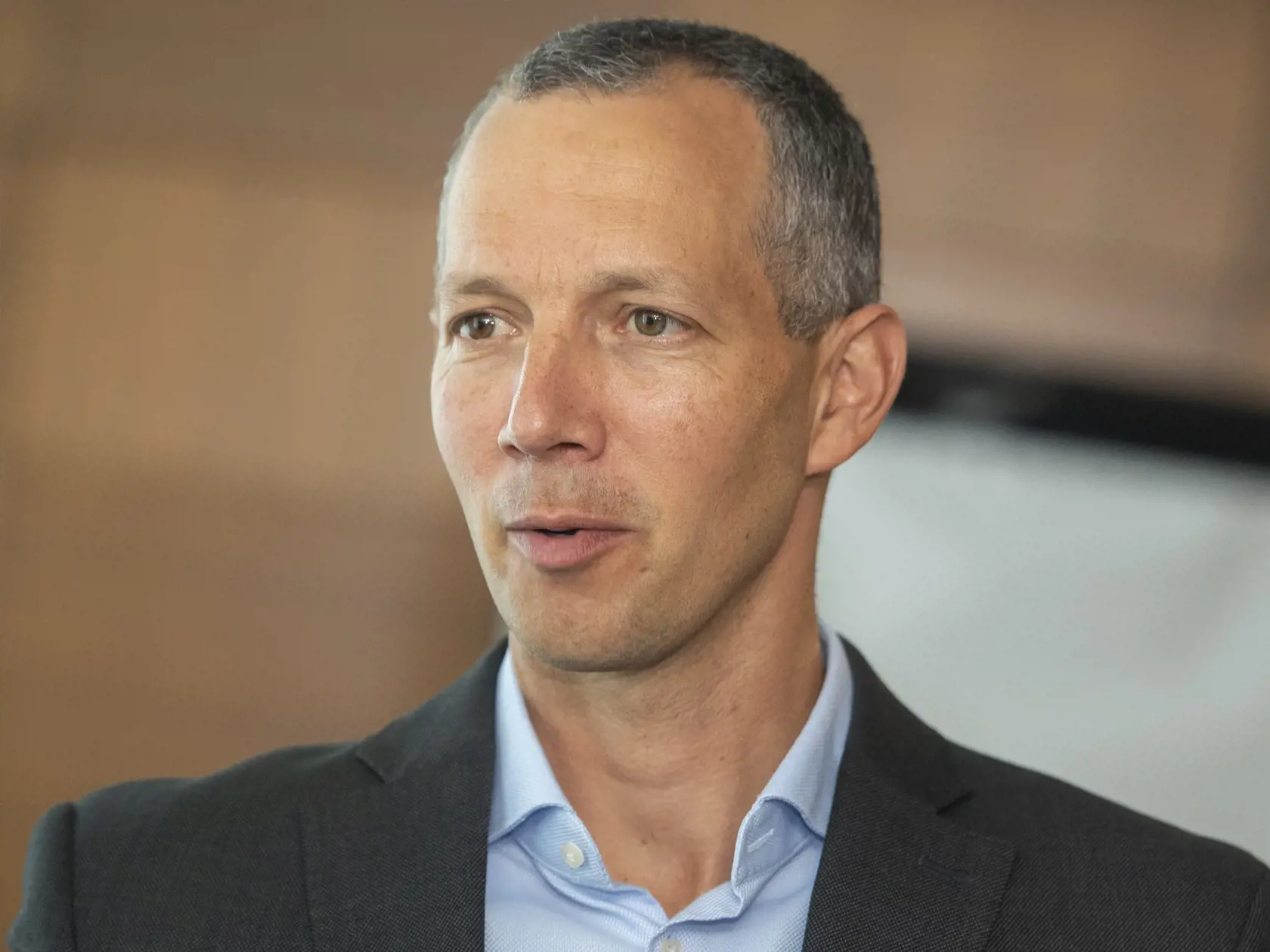 Na snímke generálny riaditeľ Finax Juraj Hrbatý počas tlačovej konferencie na tému európsky dôchodok 20. septembra 2022 v Bratislave. FOTO TASR - Martin Baumann