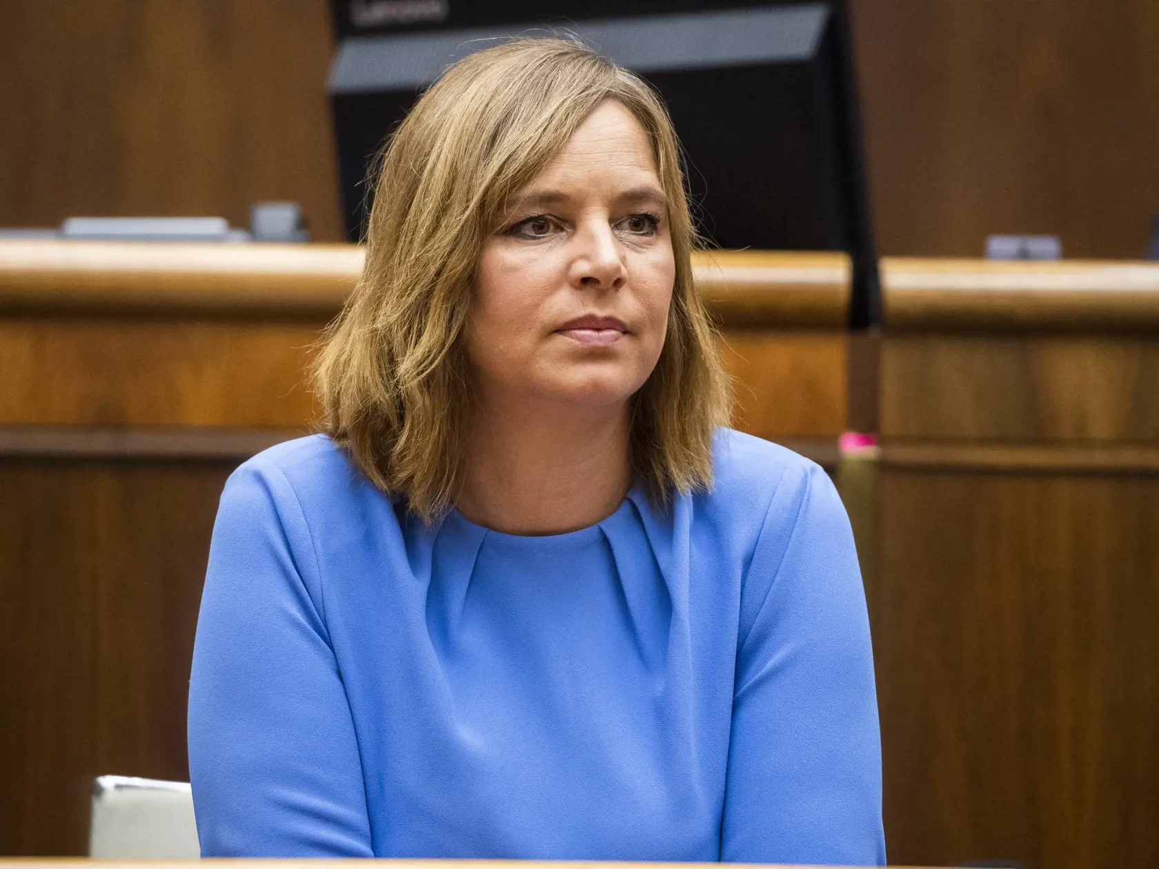 Na snímke podpredsedníčka vlády a ministerka investícií, regionálneho rozvoja a informatizácie SR Veronika Remišová (Za ľudí) počas 71. schôdze Národnej rady SR v Bratislave 13. septembra 2022.