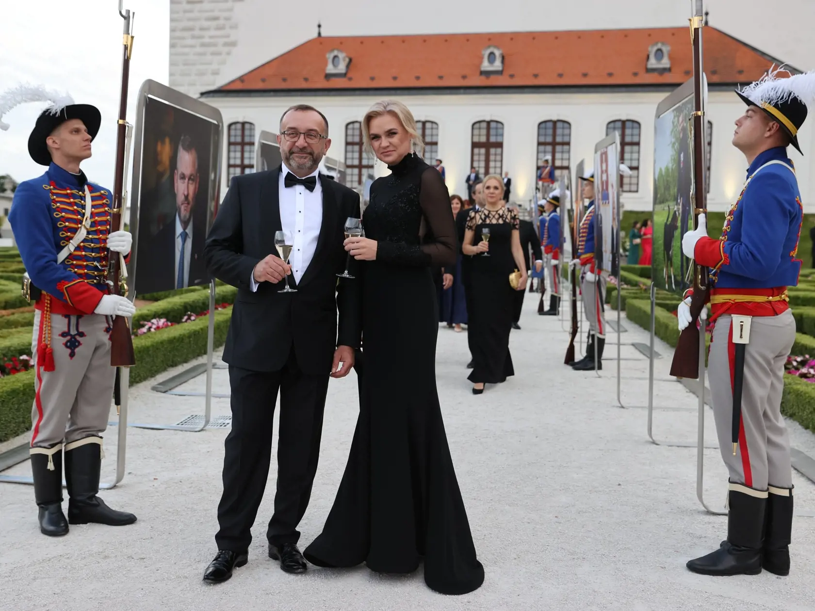 Slávnostná recepcia prezidenta SR Petra Pellegriniho na Bratislavskom hrade.
