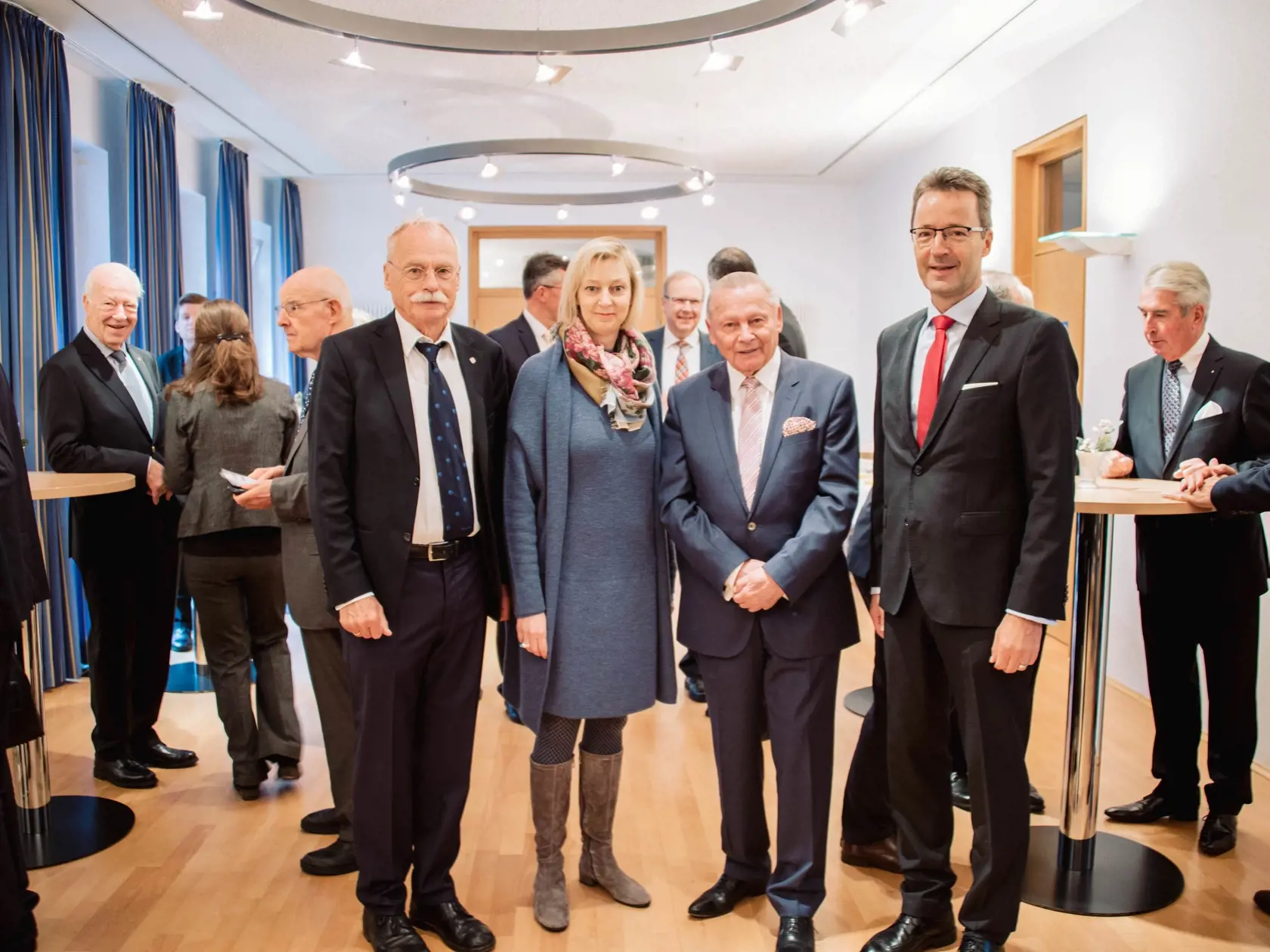 Prezident Rudolf Schuster na návšteve vo Wuppertale vlani v septembri. Na zábere zľava, Ernst-Andreas Ziegler, Tatjana Tönsmeyer, Rudolf Schuster, Lambert Tobias  Koch.