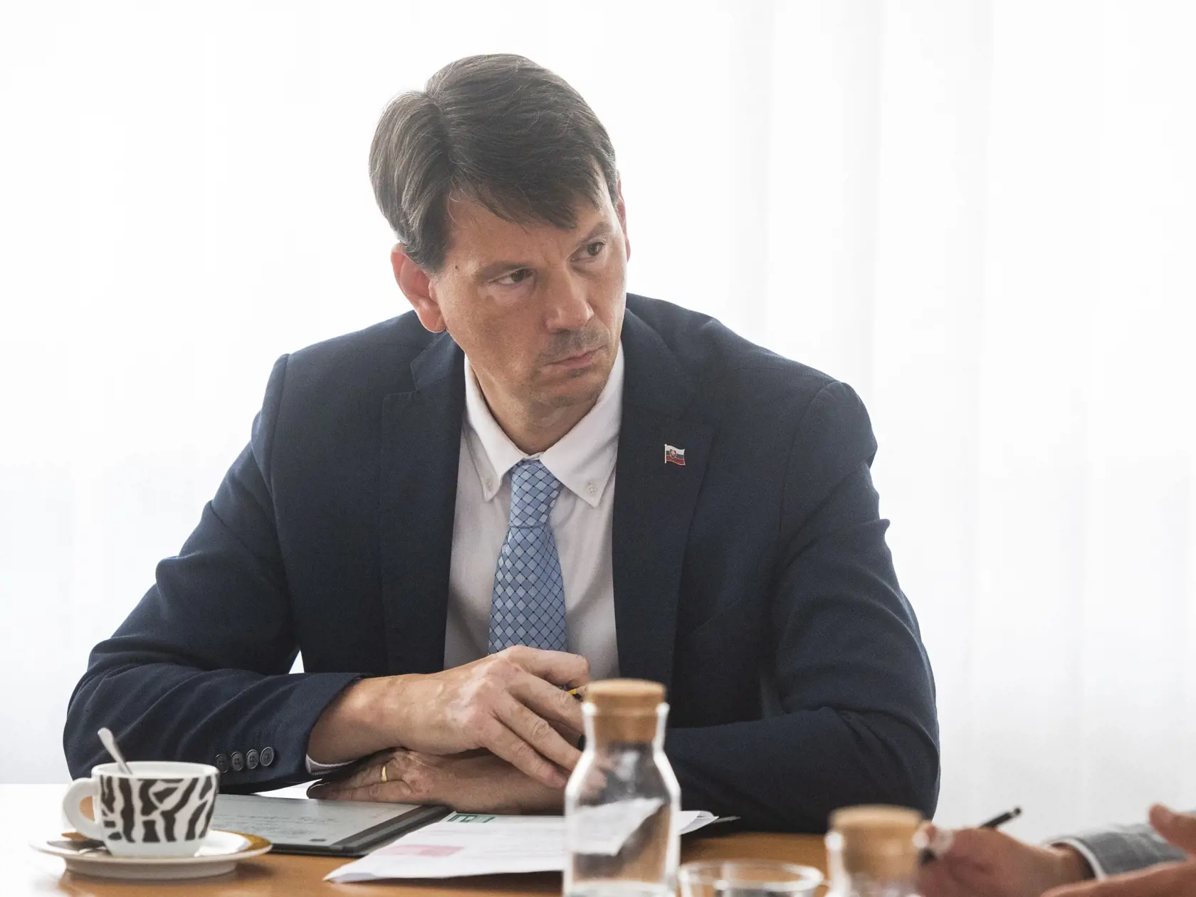 Na snímke minister zdravotníctva SR Michal Palkovič počas rokovania so zástupcami ambulantných poskytovateľov zdravotnej starostlivosti v Bratislav.