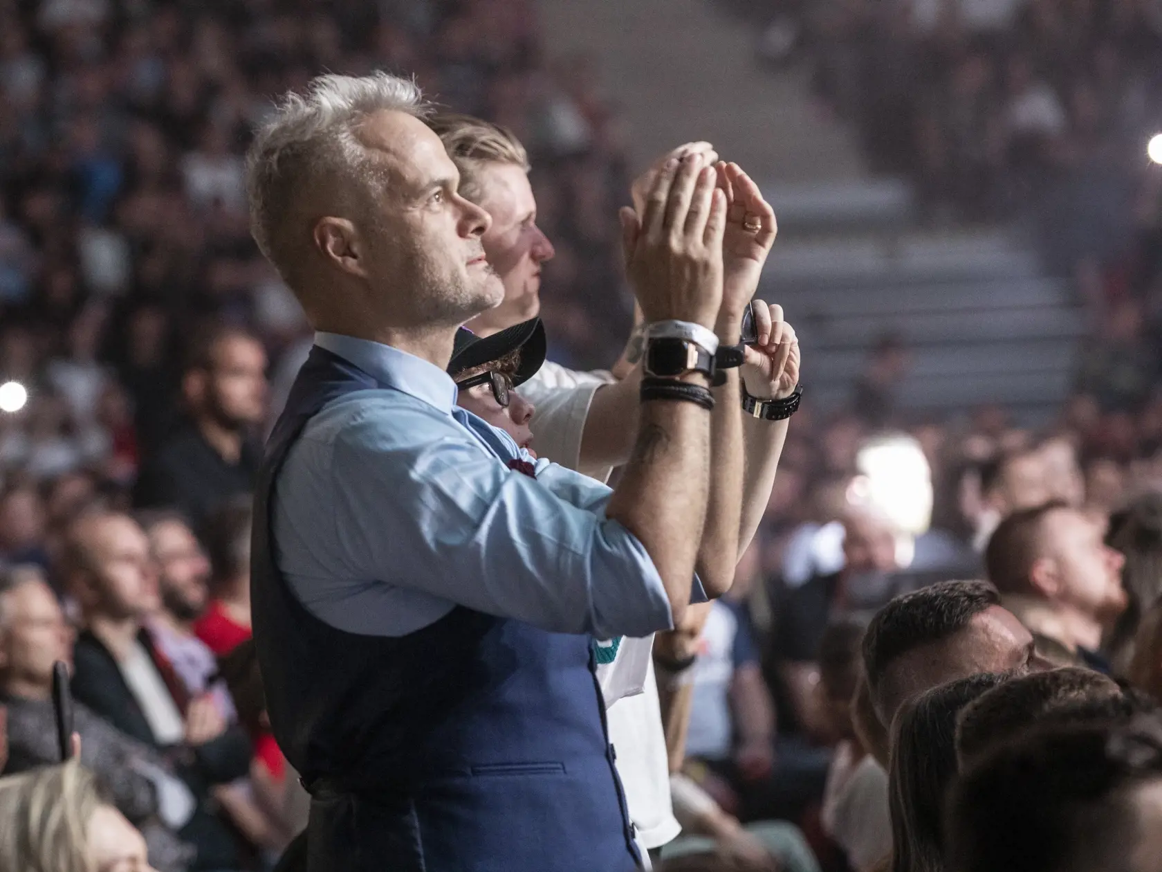 Na snímke je podujatie Oktagon 47 na bratislavskom zimnom štadióne Ondreja Nepelu, ktorého vrcholom bol zápas Slováka Pavla Langera s legendárnym českým MMA bojovníkom Karlosom Vémolom. Na fotke je Jaroslav Slávik.
