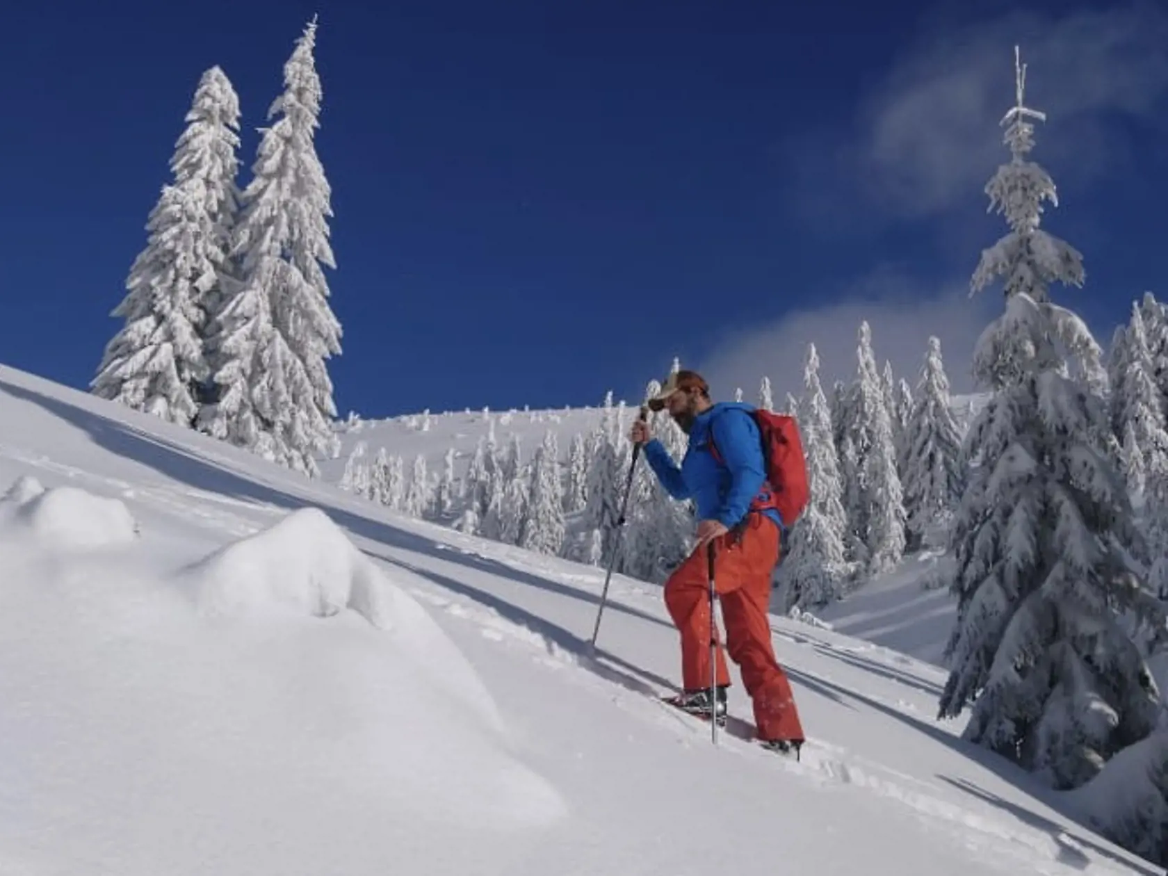 Trgiňa sa venuje aj skialpinizmu.
