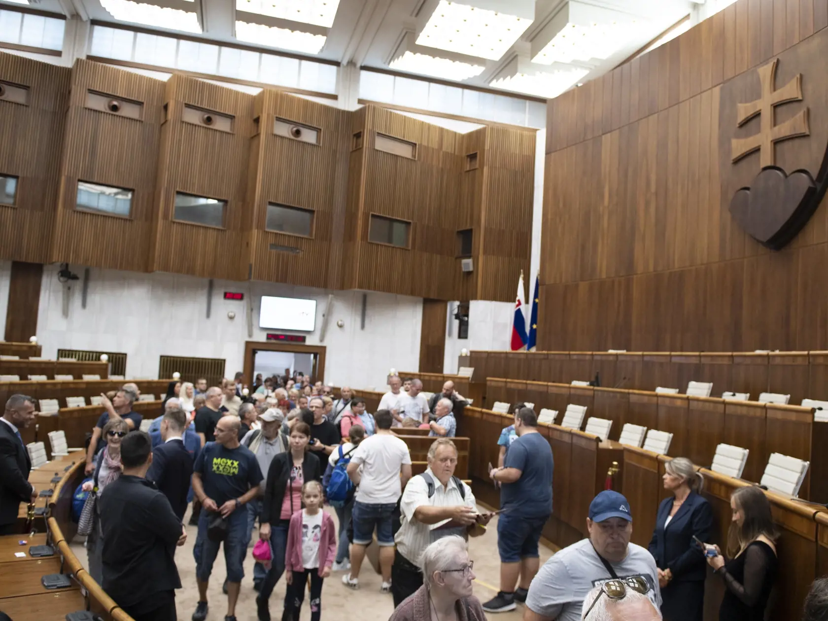 Snímka z Dňa otvorených dverí Národnej rady SR 1. septembra 2022, pri príležitosti 30. výročia prijatia Ústavy SR.