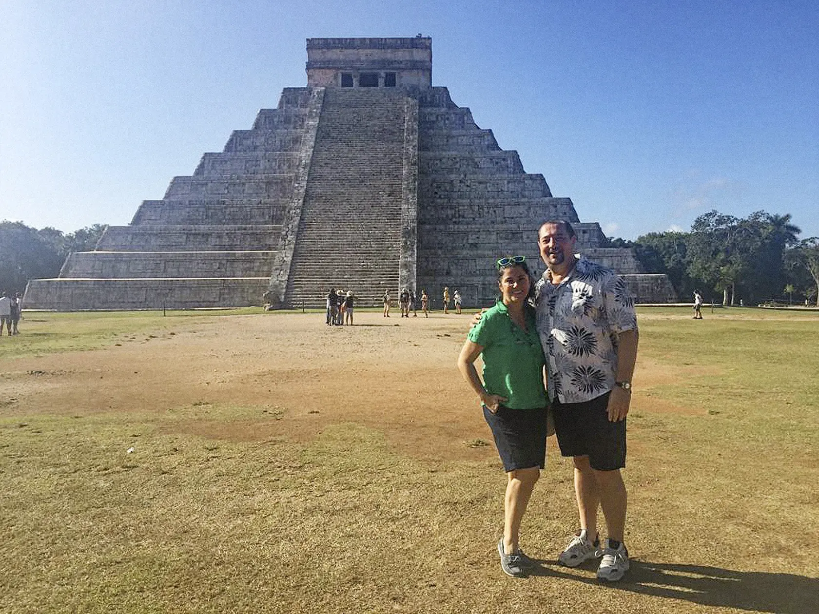 2016 - Chichen Itza v Mexiku. Vyliezť na pyramídu dnes už vraj nie je možné.