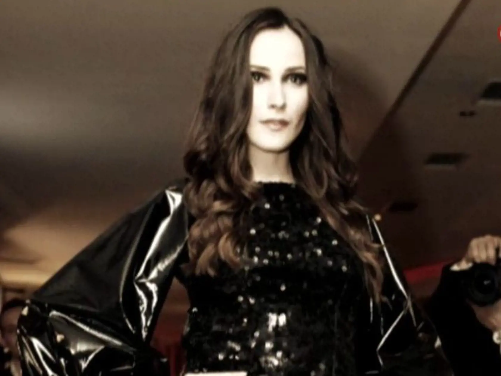 2009: Krásna Viola počas módnej šou.