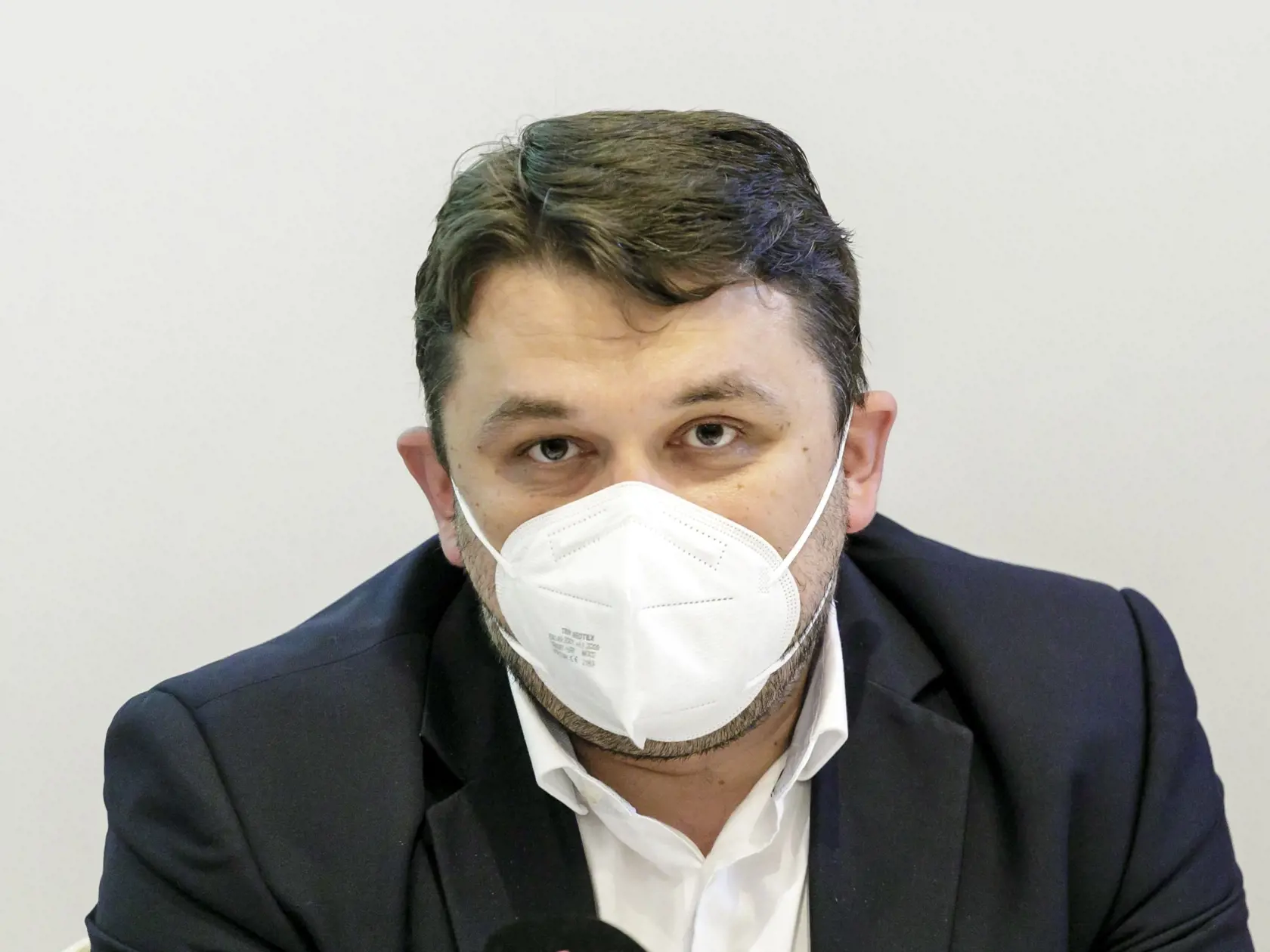 Na snímke prezident Slovenskej lekárnickej komory (SLeK) Ondrej Sukeľ počas tlačovej konferencie SLeK