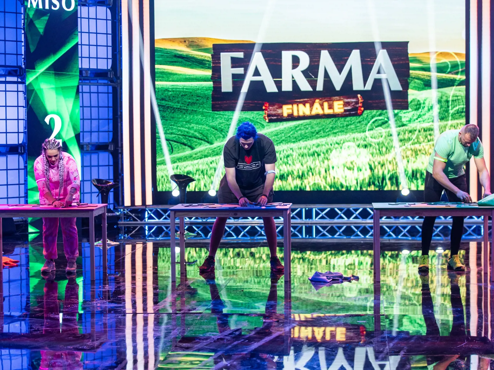 Finále reality šou "FARMA 14" v Bratislave.
