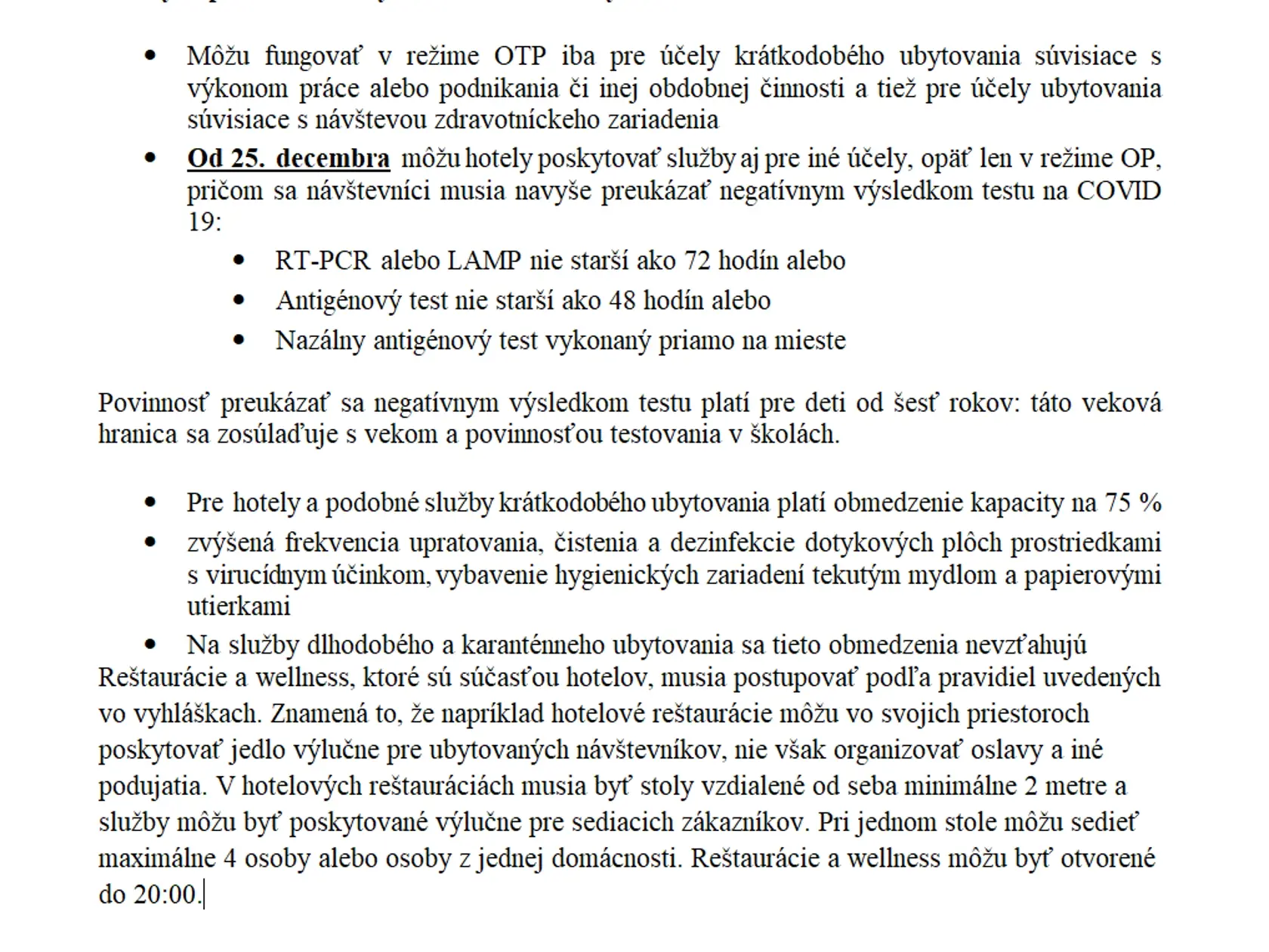 Nové opatrenia sú platné od 16. decembra 2021.