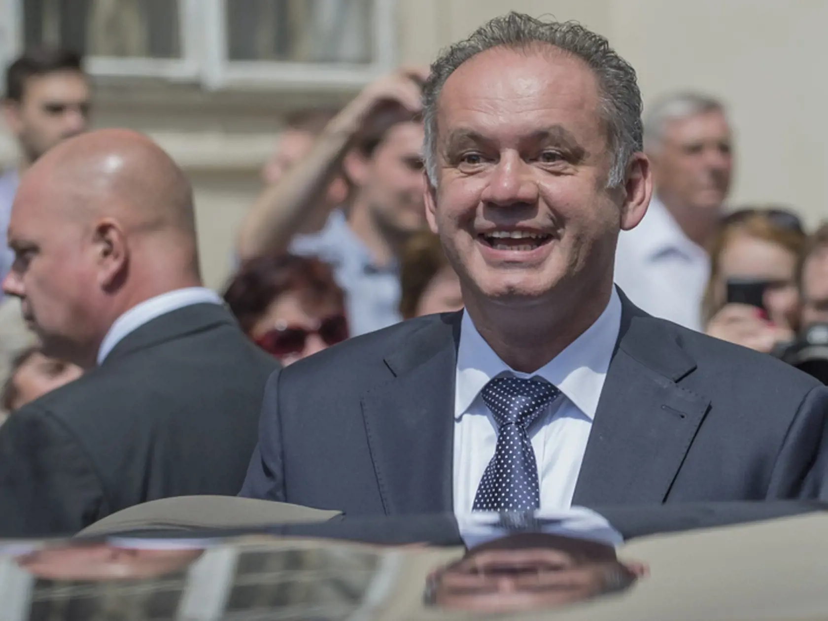 Andrej Kiska sa stále usmieval.