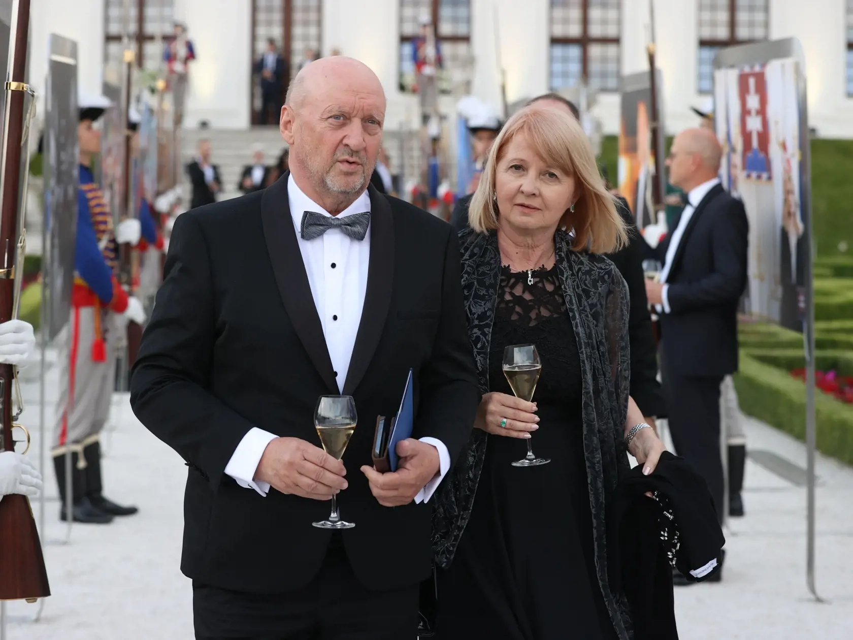 Slávnostná recepcia prezidenta SR Petra Pellegriniho na Bratislavskom hrade. Na snímke je Vladimír Poór.