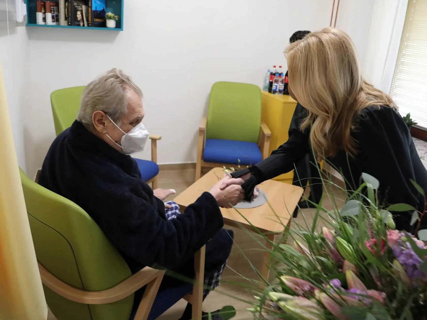 Prezidentka Zuzana Čaputová a prezident Miloš Zeman
